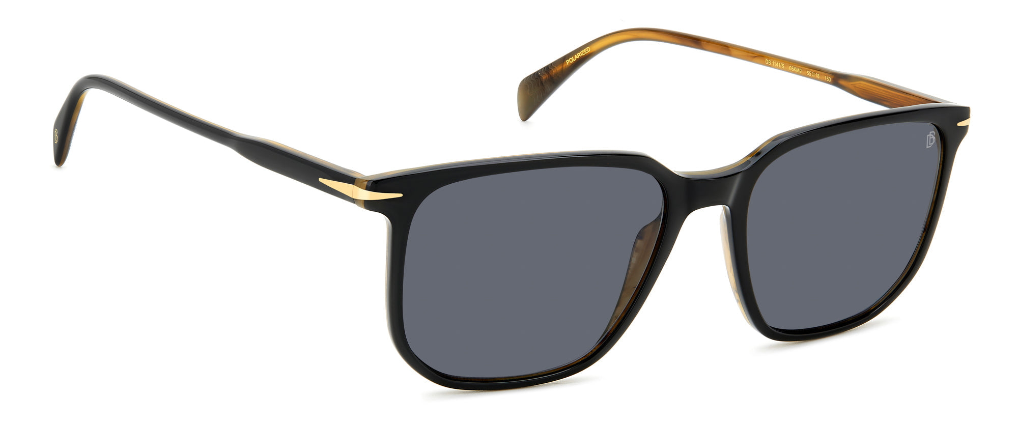 David Beckham DB1141/S Sunglasses - Polarized Aviator Style for Men & Women - Perfect for Driving, Travel & Outdoor Activities