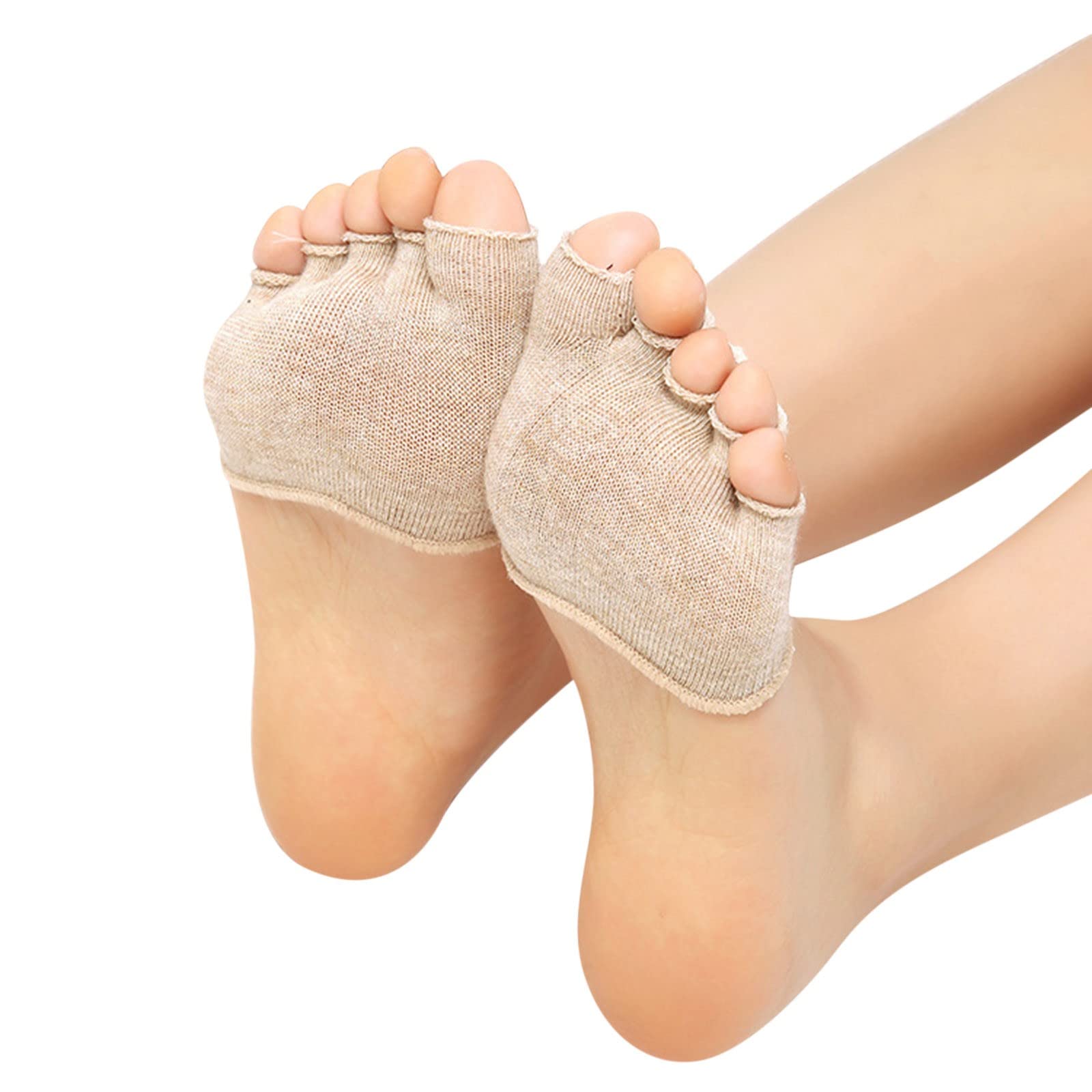 Breathable Women's Running Socks 3-Pack - Non-Slip Yoga & Sport Socks with Open Toe & Heel Grip - Low Cut Athletic Socks for Women - Perfect for Running, Yoga, Gym & Outdoor Activities