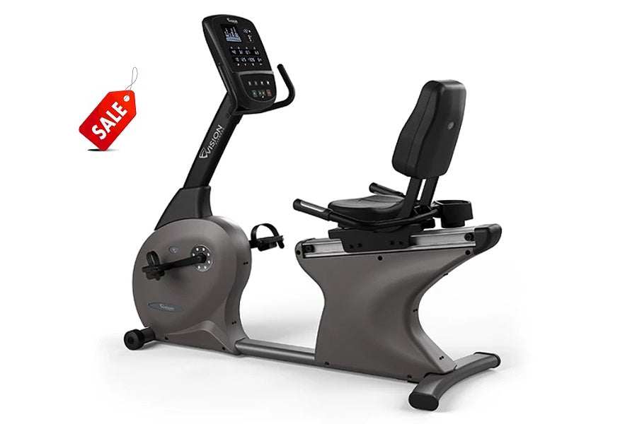 Vision R60 Recumbent Exercise Bike - Comfortable Indoor Cycling Bike for Home Gym, Low Impact Cardio Workout for Seniors & Rehabilitation - Perfect for Small Spaces & Physical Therapy
