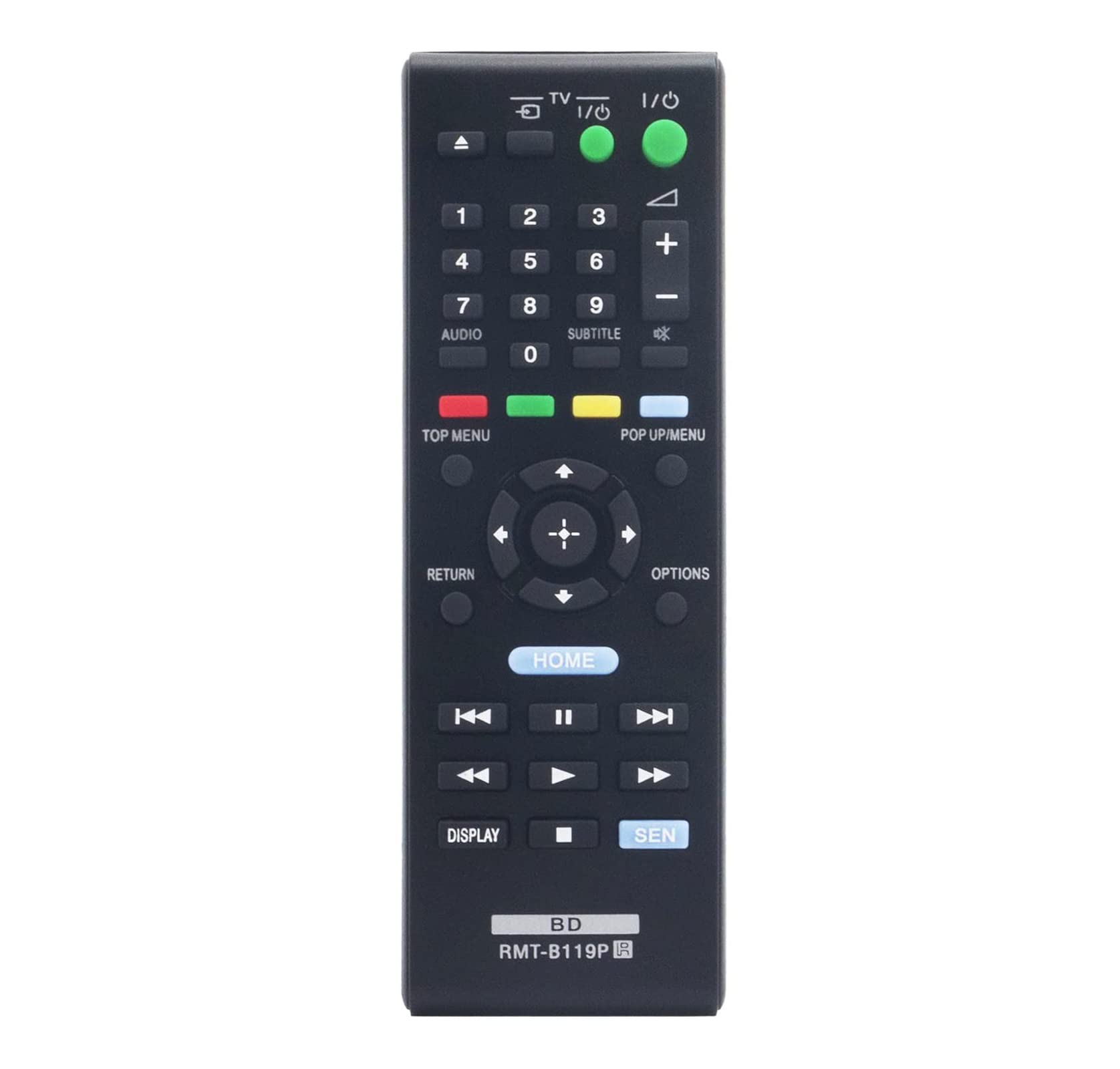 ALLIMITY RMT-B119P Replacement Remote Control for Sony Blu-ray DVD Players - Compatible with BDPS490, BDP-S4100, BDPS1100, BDPS590, BDPS5100, BDPS3100, BDPS4100, BDP-S3100, BDP-S390, BDP-S190 - Perfect for Home Theater & Entertainment Systems