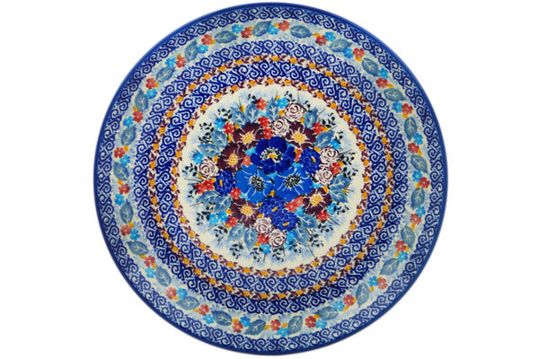 10-Piece Dinner Plate Set - Elegant Floral Meadow of Jewels Design - Perfect for Family Dinners, Parties & Home Decor