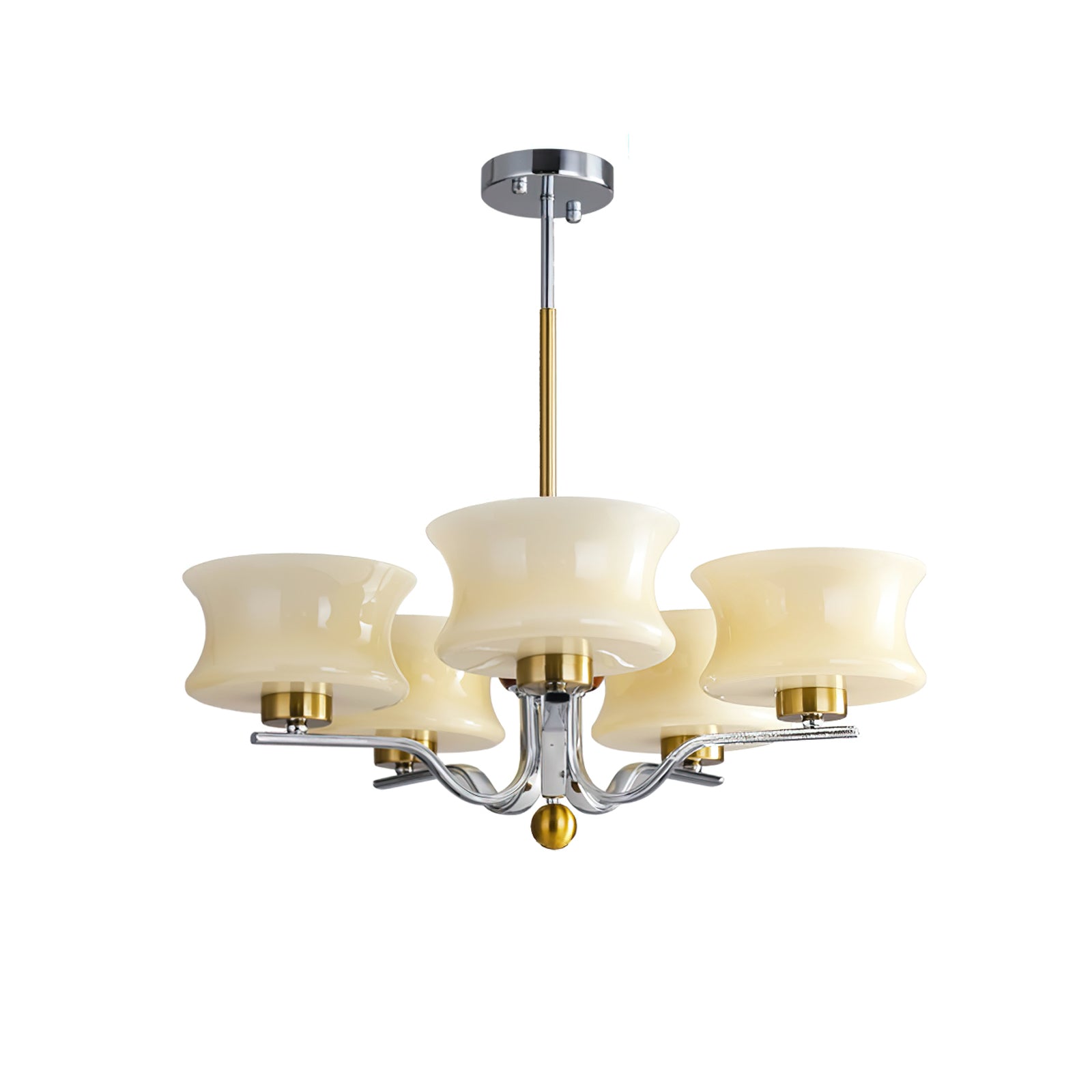 Anath Modern Chandelier - Elegant Crystal Ceiling Light Fixture for Dining Room, Living Room, Bedroom | Perfect for Home Decor, Wedding & Party Lighting