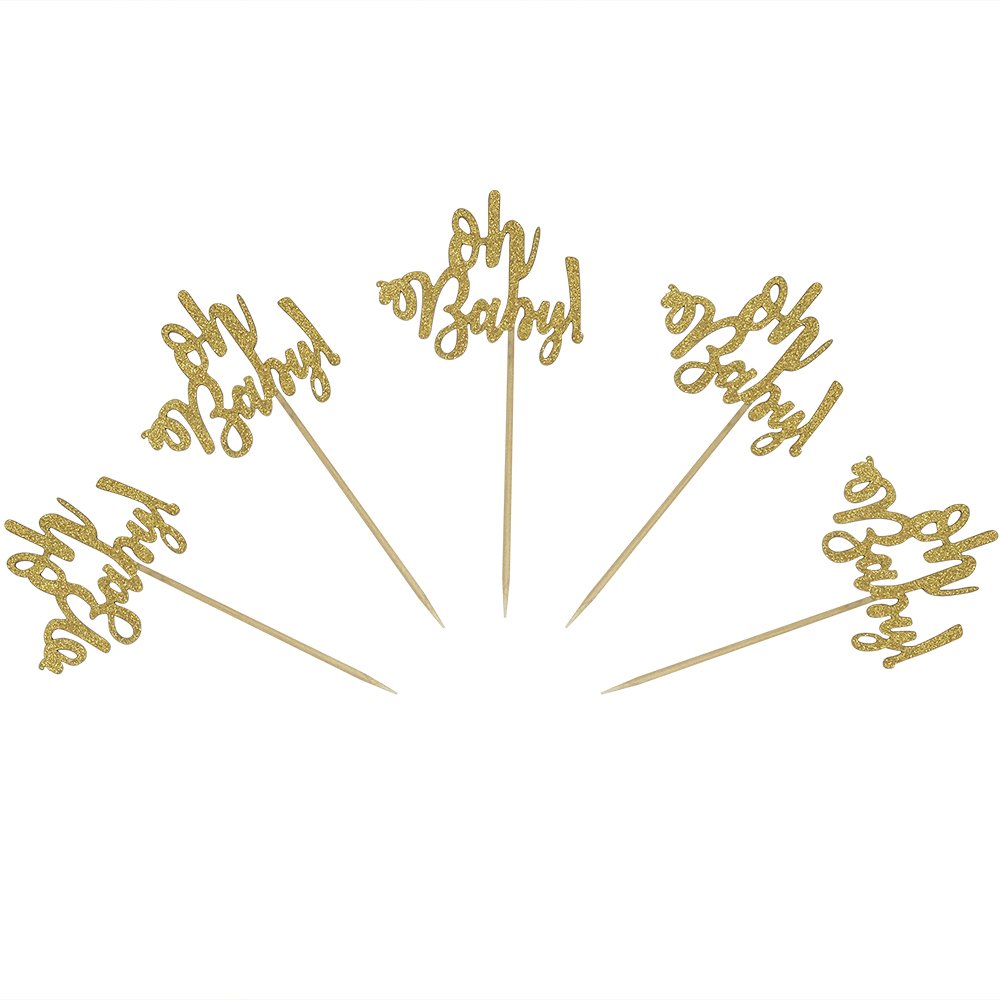 24-Pack Gold Glitter 