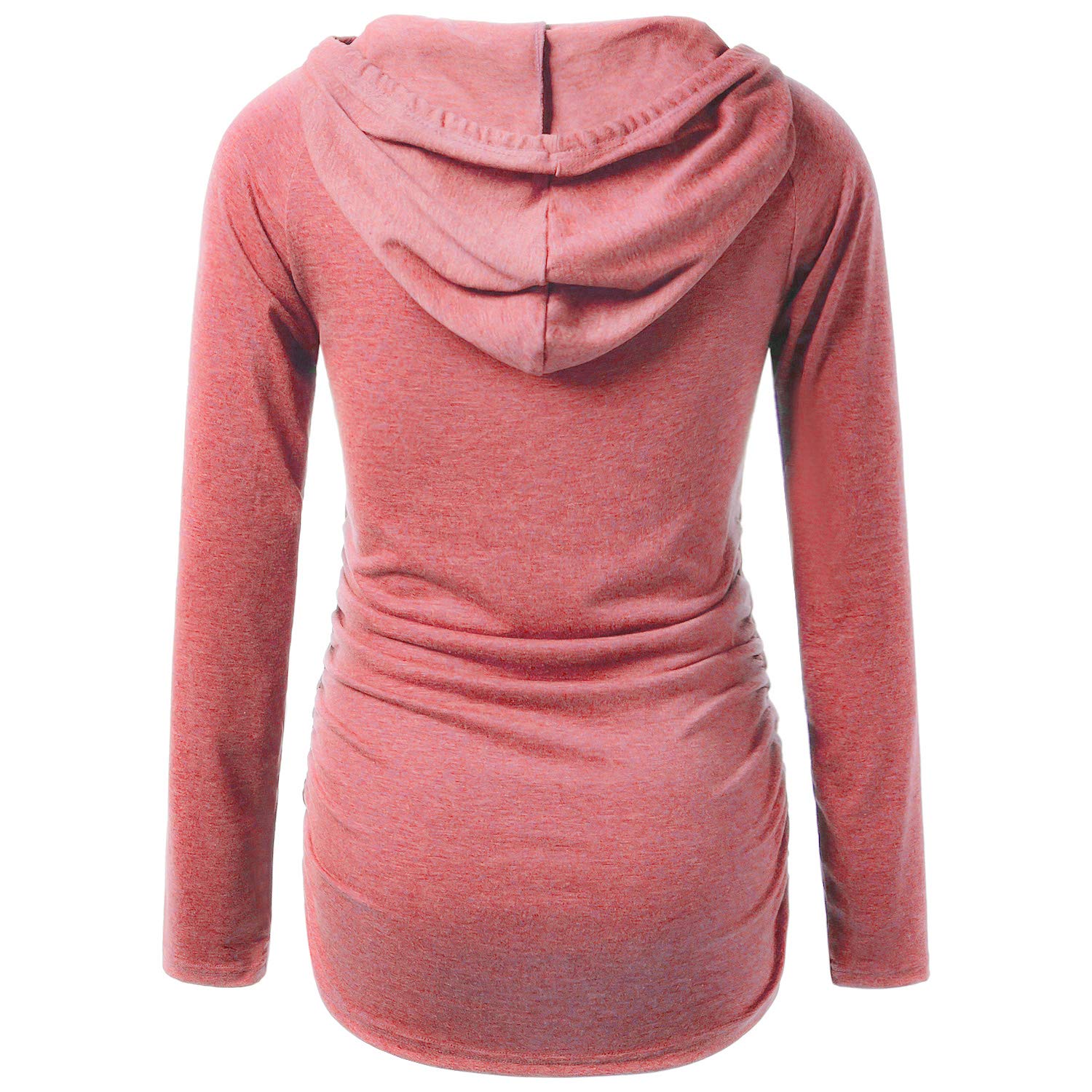 GINKANA Maternity Hoodie - Soft Long Sleeve Pregnancy Sweatshirt for Women | Comfortable Casual Maternity Top for Everyday Wear | Perfect for Pregnancy, Nursing & Lounging at Home