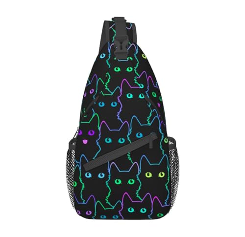 Cute Cat Silhouettes Neon