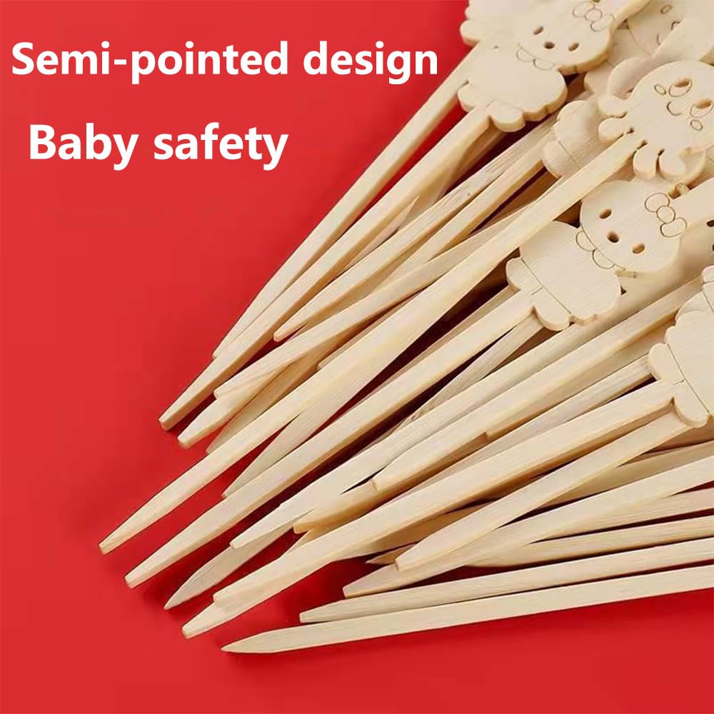 Eco-Friendly Natural Bamboo Skewers for Appetizers - 3.5
