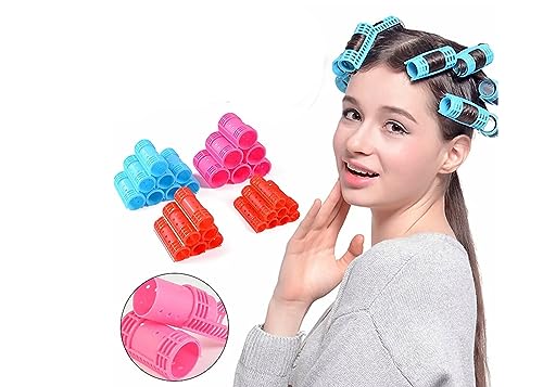 8-Piece Hair Rollers Set for Curly Hairstyles - Perfect for Home Styling, Salon Use & DIY Hair Care