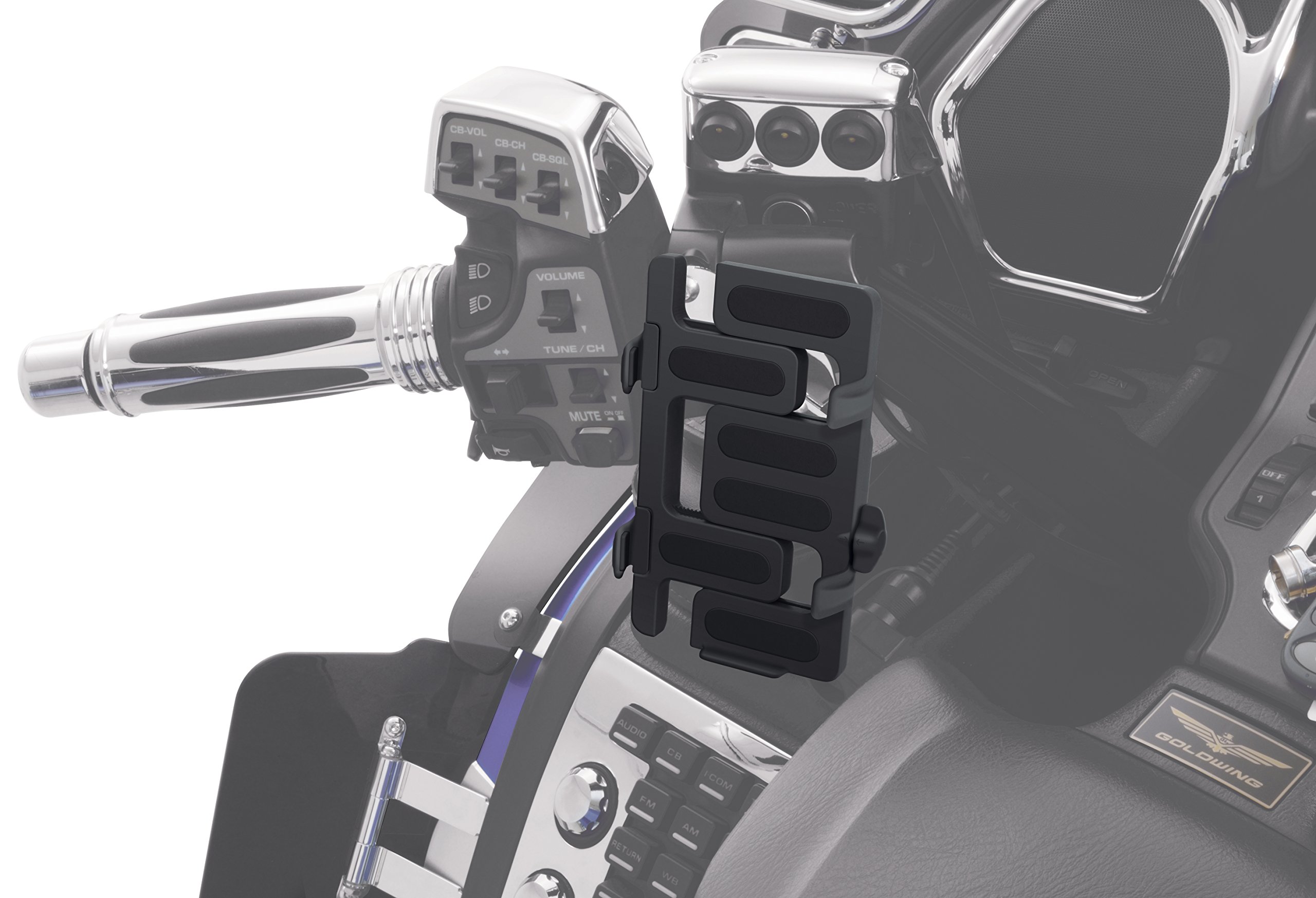 Show Chrome Accessories 52-839 Motorcycle Handlebar Mount for GPS & Smartphone - Perfect for Adventure Riding & Navigation