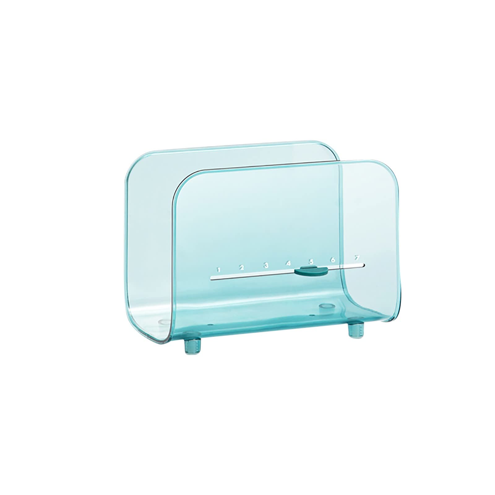 Clear Acrylic Tissue Box Holder & Magazine Dispenser - Collapsible Storage Organizer for Kitchen, Office, Bathroom, or Table (Green, One Size) - Perfect for Home Organization & Space Saving