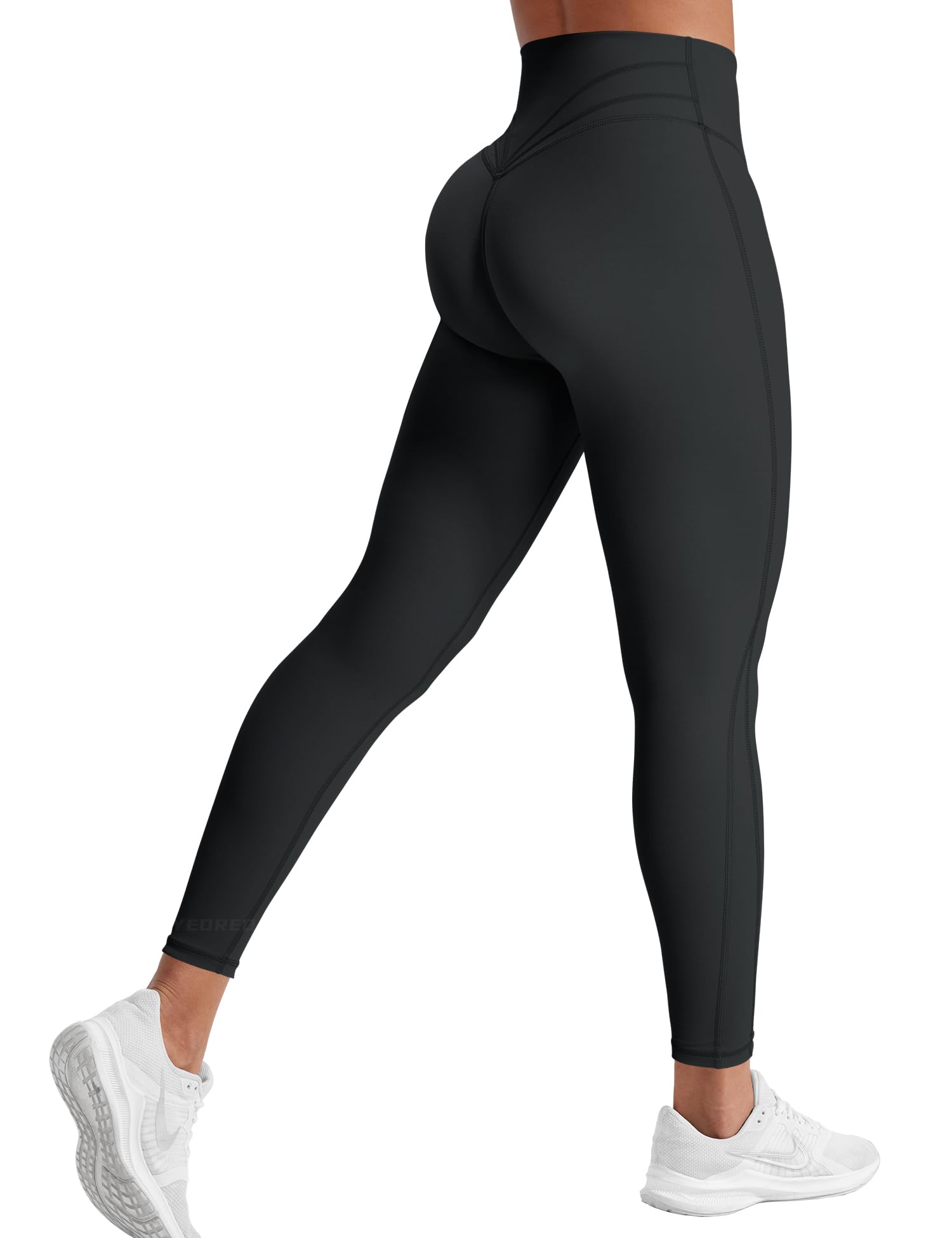 YEOREO High Waisted Workout Leggings for Women - Tummy Control & Butt Lifting Yoga Pants, Cross Waist Gym Compression Leggings | Perfect for Yoga, Running, Gym & Everyday Wear