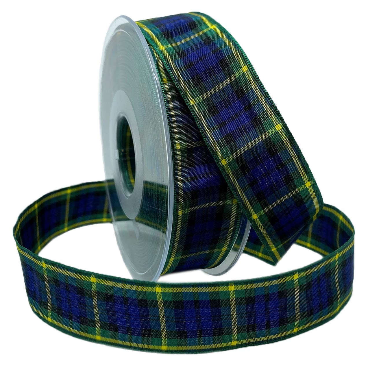 Morex Ribbon Edinburgh Ribbon - 1 Inch x 27 Yards, Gordon Tartan Pattern (97525/25-13) - Perfect for Gift Wrapping, Crafts, and DIY Home Decor Projects