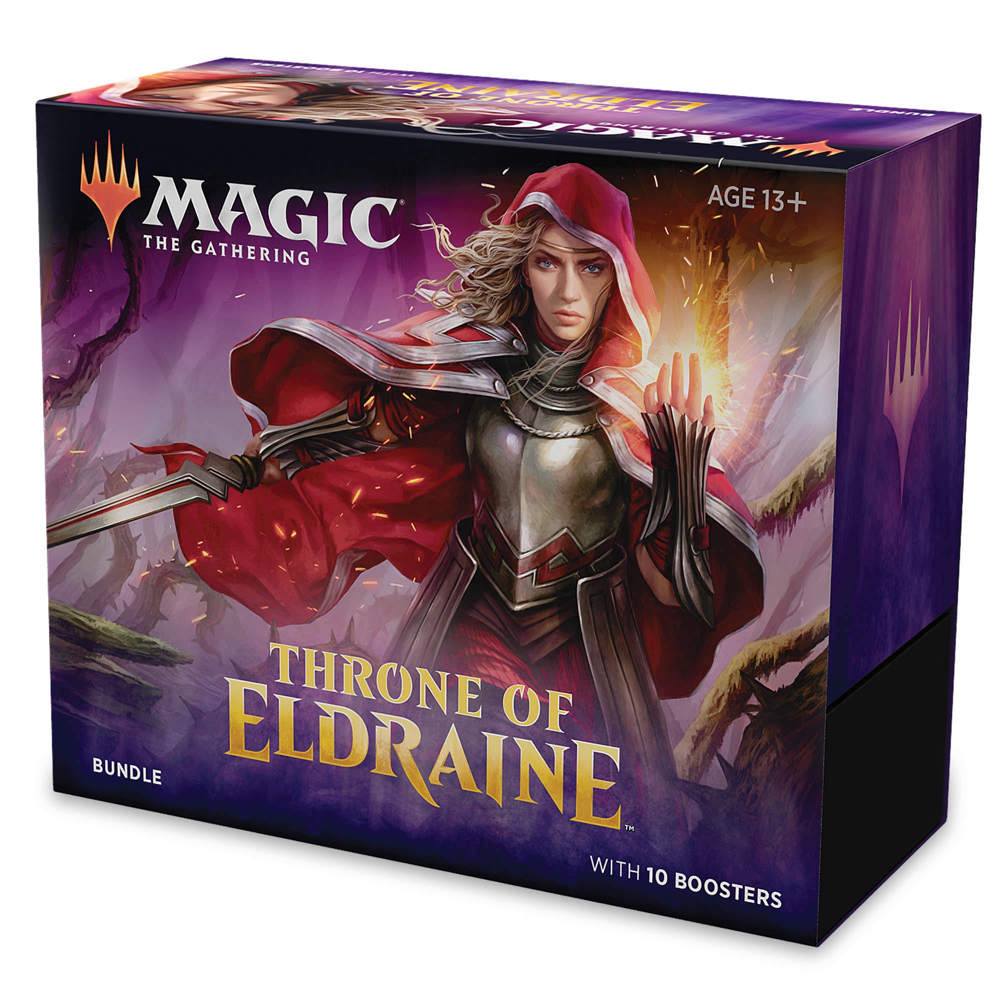 Magic: The Gathering Throne of Eldraine Bundle - 10 Booster Packs (150 Cards) with Premium Accessories | Collectible Trading Card Game for Deck Building & Strategy Play | Perfect for MTG Tournaments & Game Nights