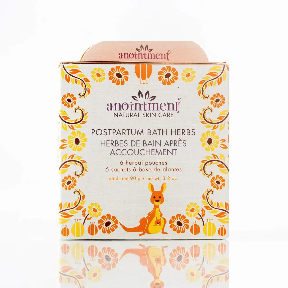 Anointment Postpartum Bath Herbs - 6 Pack for Soothing Post-Delivery Recovery & Relaxation | Natural Herbal Blend for New Moms | Perfect for Postpartum Care, Sitz Baths & Healing After Birth