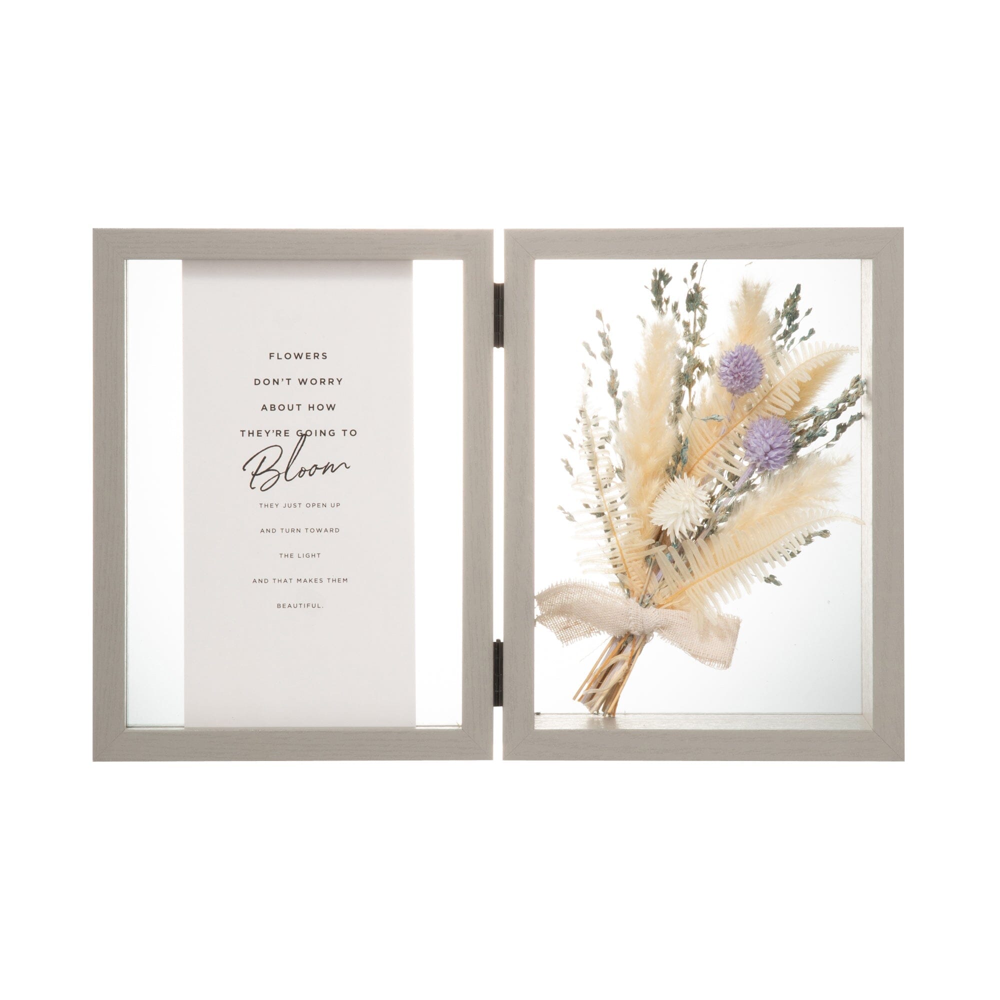 Premium Dried Blue Flower Frame - Elegant Home Decor for Wall, Wedding, Gift & Boho Room Aesthetic