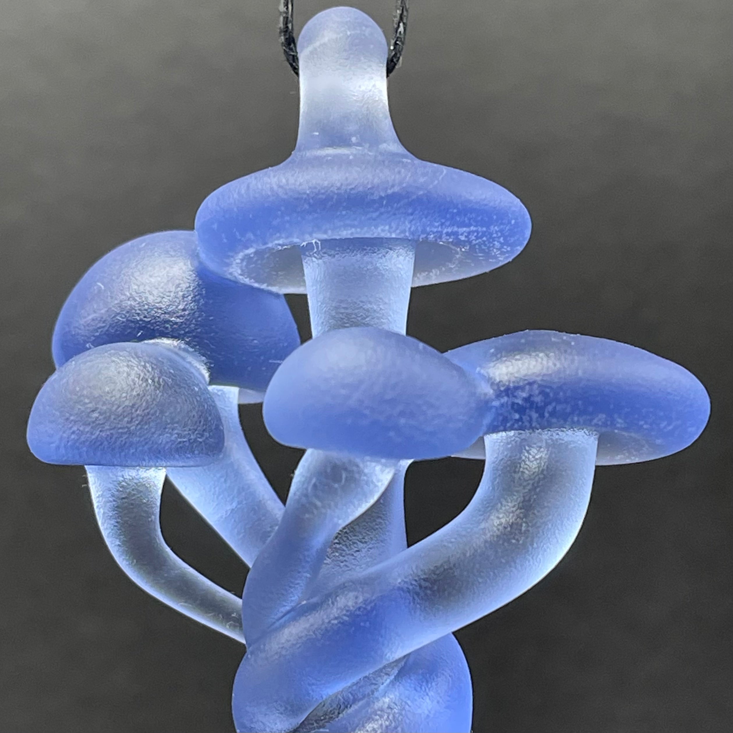 Glow in the Dark Blacklight Mushroom Pendant Necklace - UV Reactive Psychedelic Jewelry for Rave, Festival, and Nightlife Accessories