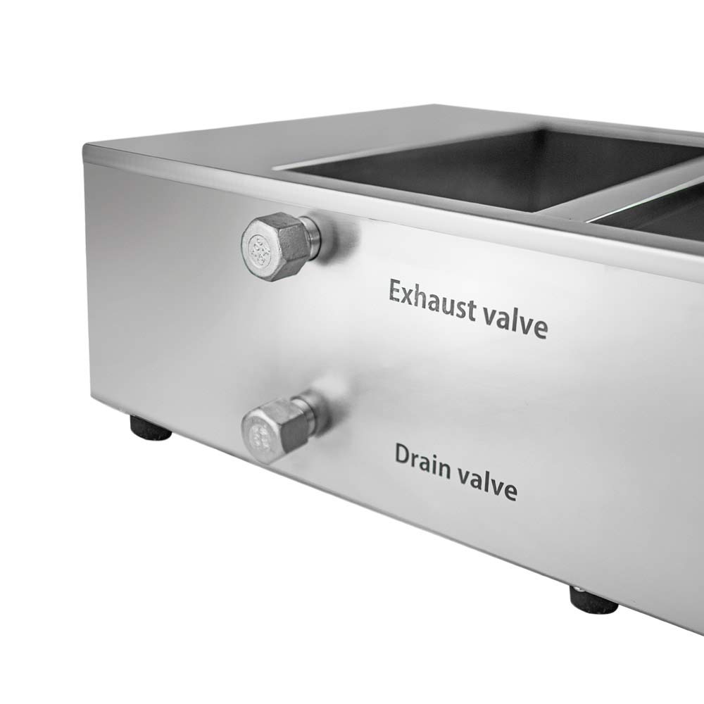 ALDKitchen 6-Tank Stainless Steel Chocolate Melting Machine for Fondue - Professional Chocolate Melter for Candy Making, Baking & Dessert Preparation (Perfect for Parties, Catering & Chocolate Shops)