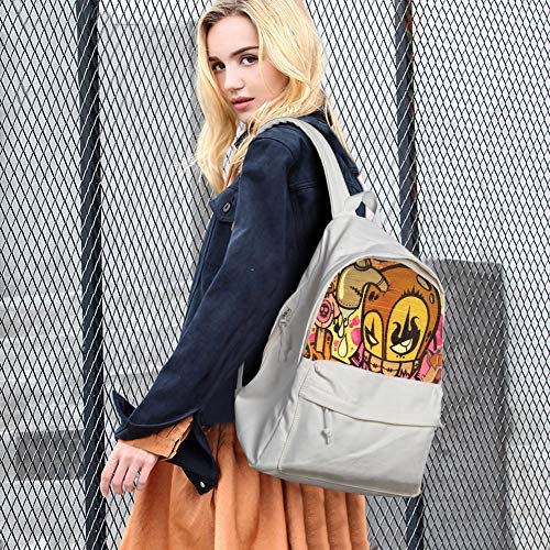 Zicac DIY Canvas Backpack - Unisex Drawstring Daypack & Satchel for School, Travel & Outdoor Adventures