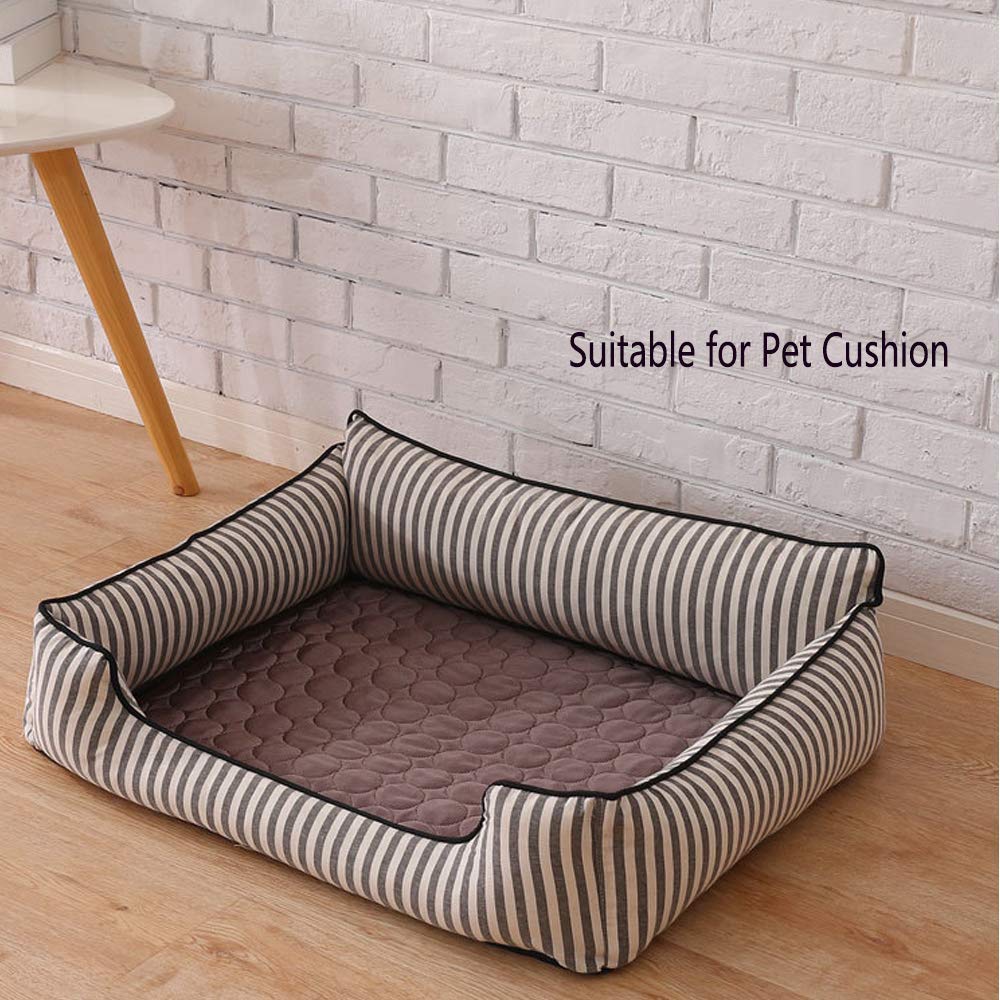 Dog Cooling Mat for Pets - XL 27.5x39 Inch Pet Cooling Pad for Dogs & Cats - Breathable & Comfortable Cooling Bed Mat (Brown) - Perfect for Hot Weather, Outdoor Use & Indoor Relaxation