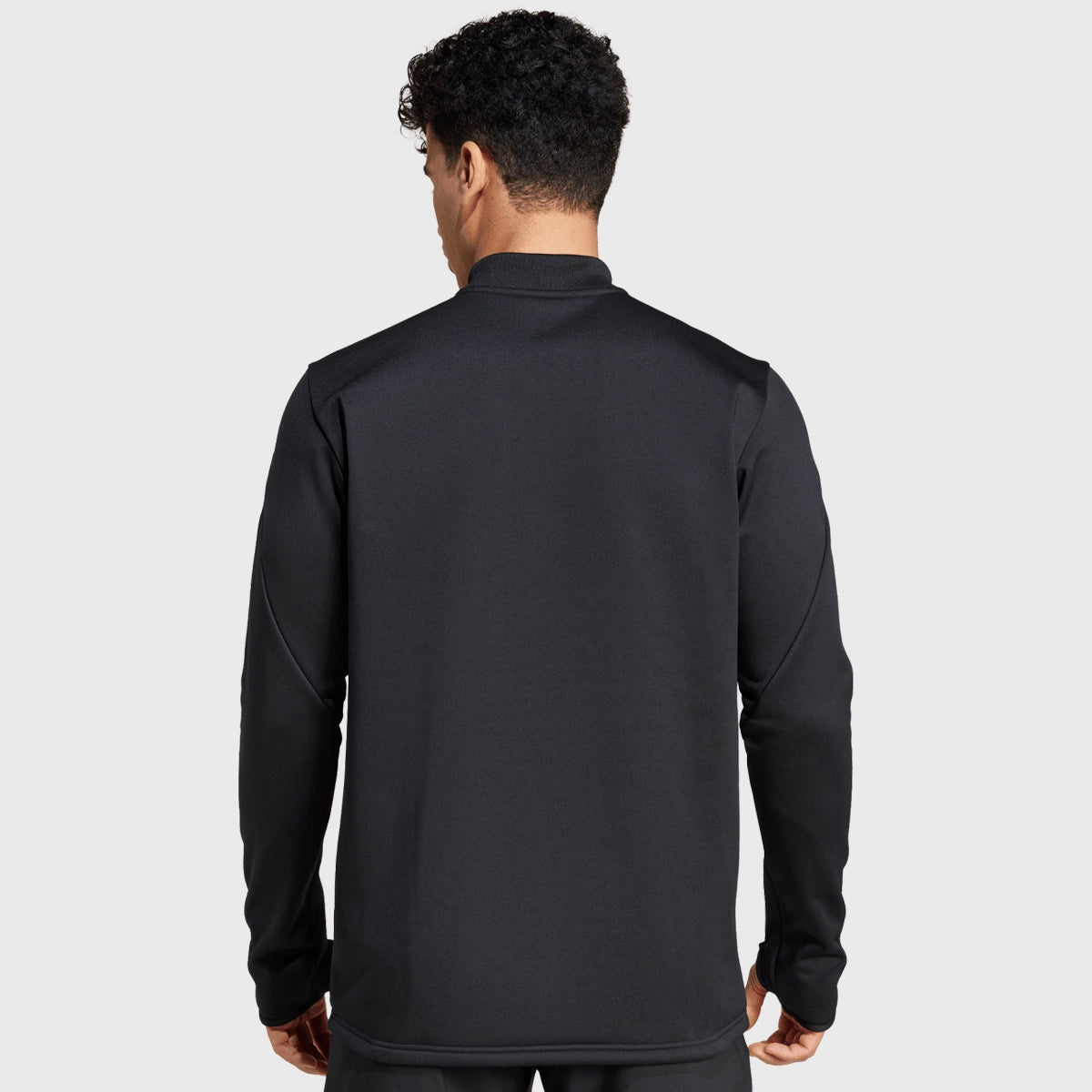 Adidas All Blacks Fleece Jacket - Black/Blue Spark - Warm & Comfortable Rugby Training Wear for Men - Perfect for Cold Weather & Outdoor Sports