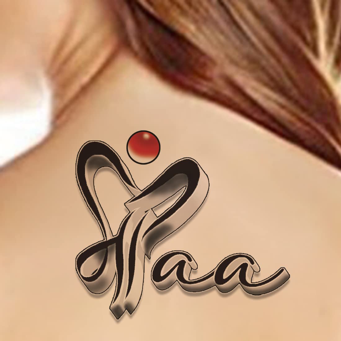 Heart with Maa Waterproof Temporary Tattoos for Kids & Adults - Long Lasting Fake Body Art for Parties, Festivals & Special Occasions