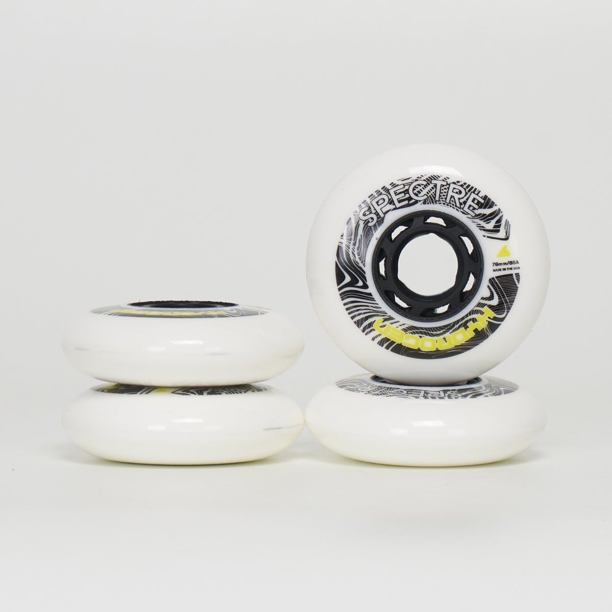 Rollerblade Hydrogen Spectre 76mm Wheels - 4 Pack Set for Inline Skating, Speed Skating & Outdoor Sports - High Performance Urethane Wheels with Superior Grip and Durability