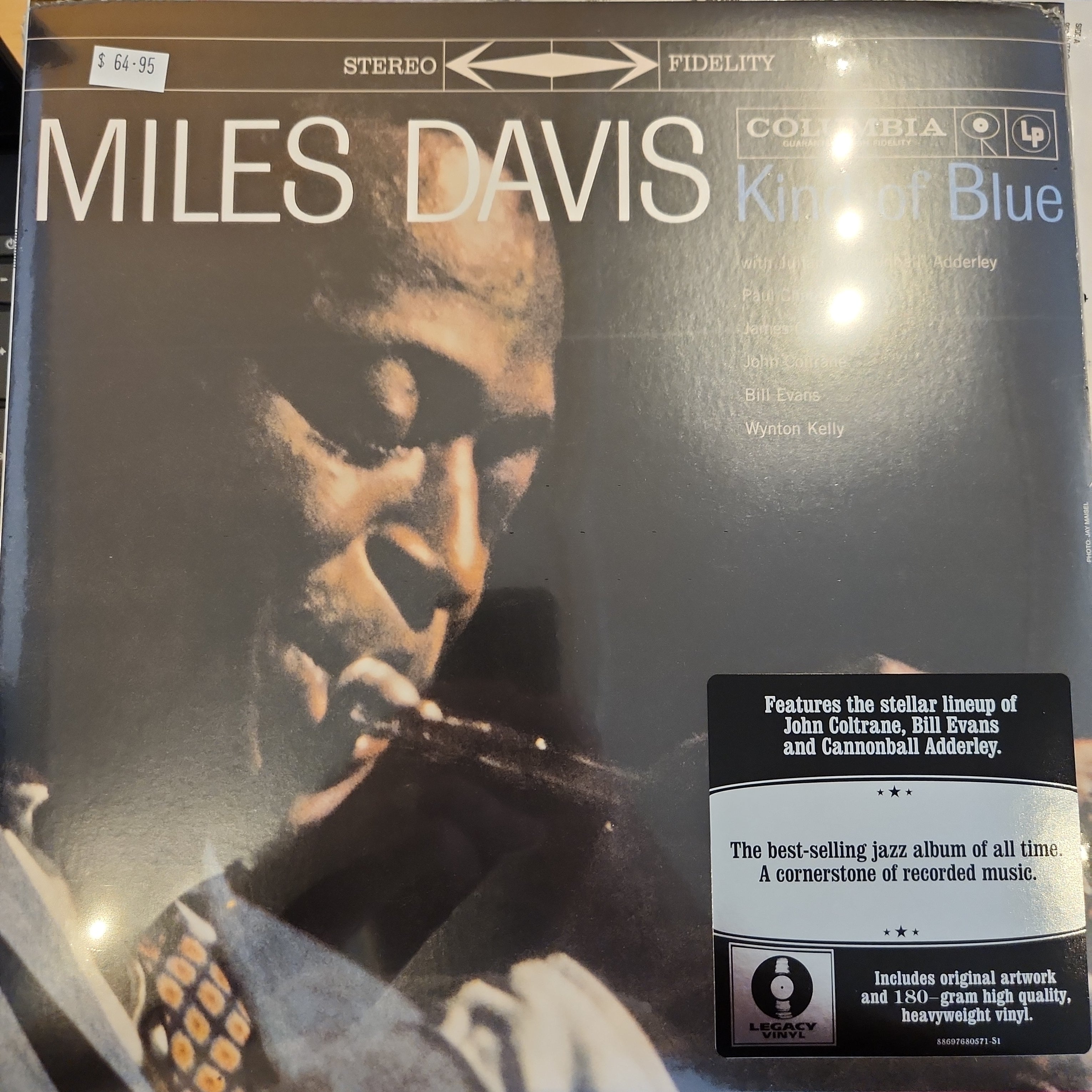 Miles Davis Kind of Blue Vinyl LP Record - Classic Jazz Album for Collectors & Music Lovers - Perfect for Home Listening & Gift Giving