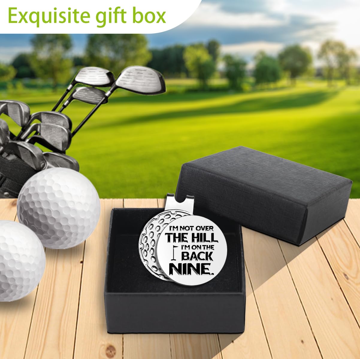 Funny Golf Ball Markers with Hat Clip - Golf Gifts for Men, Dad, Husband & Grandpa - Perfect for Birthday, Retirement & Golf Lovers - Great for Golf Tournaments, Practice & Casual Play