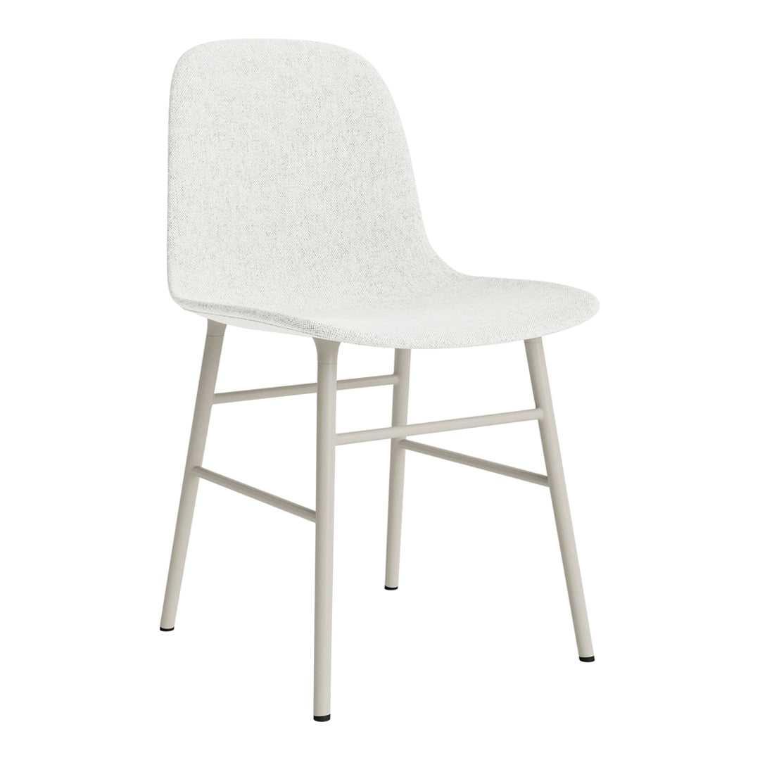 Modern Form Chair with Sturdy Metal Legs & Soft Upholstery - Perfect for Home Office, Living Room & Dining Room Decor