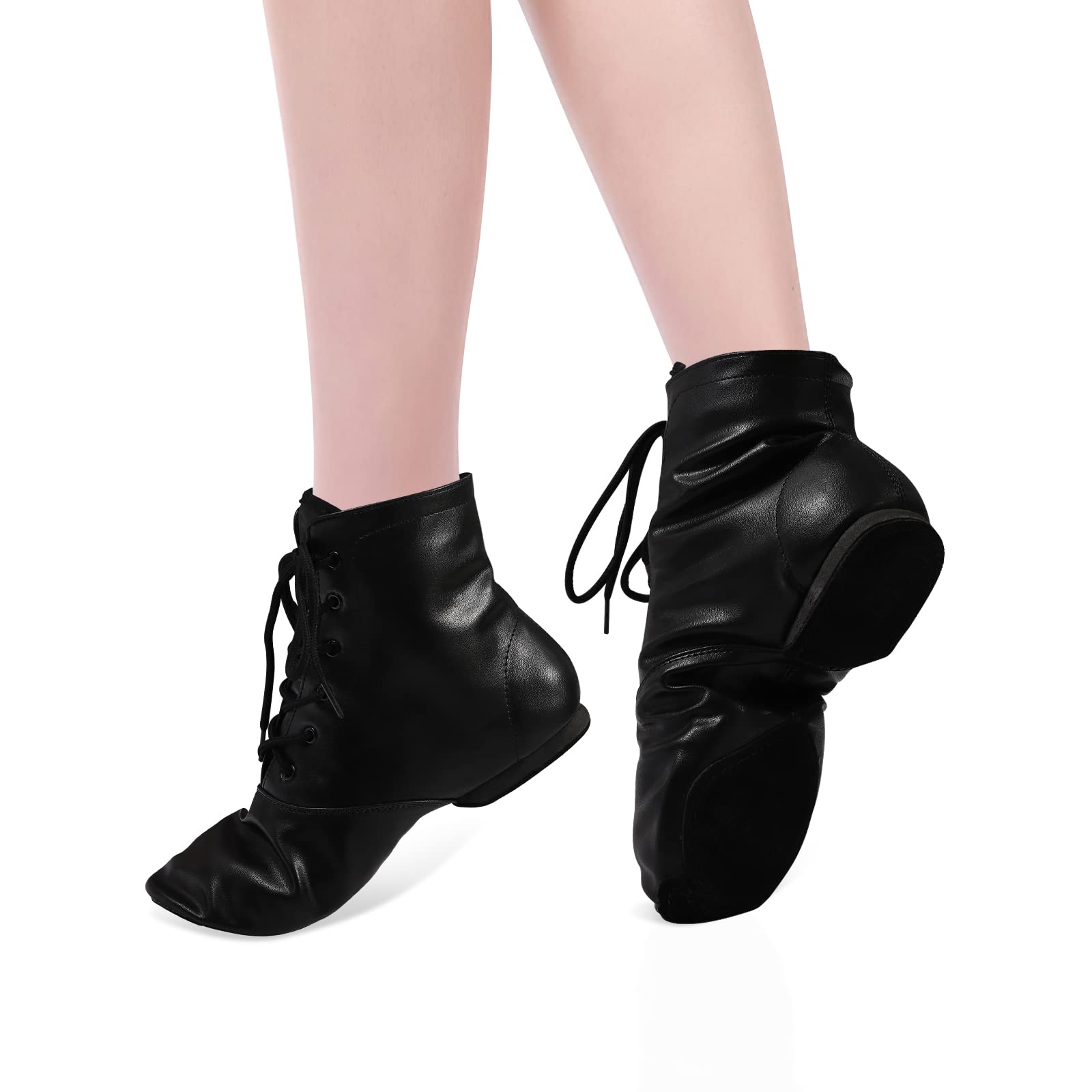 Best Jazz Dance Boots for Women & Men - Split Sole Leather Dancing Shoes - Perfect for Ballet, Jazz, and Modern Dance Performances