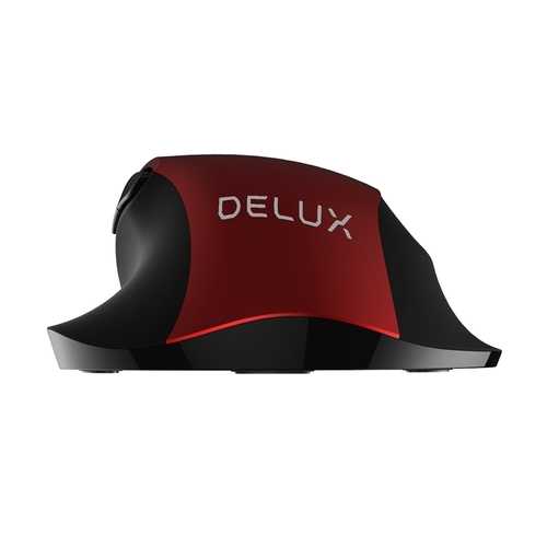 Delux M517GX Wireless Mouse - 1600DPI Optical Gaming Mouse with 6 Buttons, 2.4GHz USB Receiver for PC/Laptop - Perfect for Office Work, Gaming & Home Use