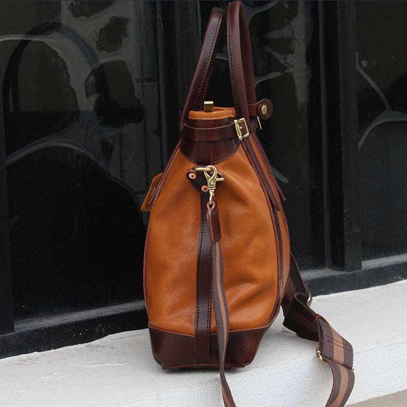 Premium Italian Leather Work Tote Bag for Women - Durable & Stylish Professional Office Bag, Business Commuter & Travel Carryall - Perfect for Laptops, Files & Everyday Essentials