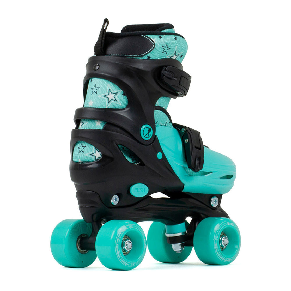 SFR Nebula Kids Roller Skates - Adjustable Quad Roller Skates for Boys & Girls Ages 5-12 - Perfect for Outdoor Play, Birthday Gifts & Roller Rink Fun