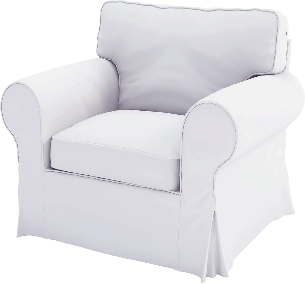 Heavy Cotton UPPLAND Sofa Slipcover - IKEA UPPLAND Armchair Replacement Cover (White) | Durable Furniture Protector for Living Room, Office & Home Decor