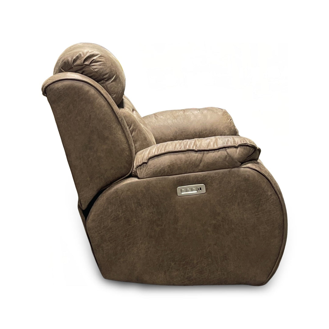 Remix Wall-Saving Power Recliner Chair - Space Saving Electric Lift Recliner for Living Room, Bedroom & Home Theater - Comfortable Leather Massage Chair with USB Charger