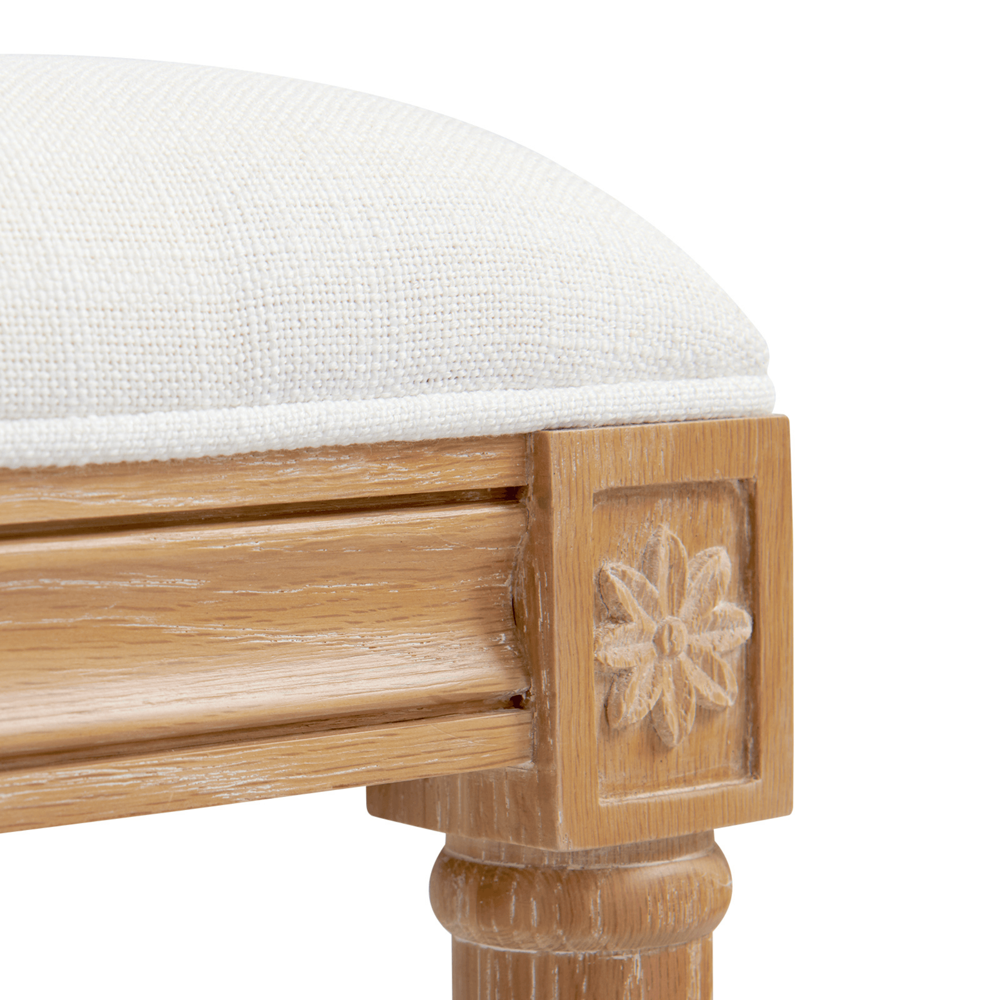 Annette Natural Wood Counter Stool - Modern Kitchen Bar Stool for Dining, Breakfast Nook & Home Decor