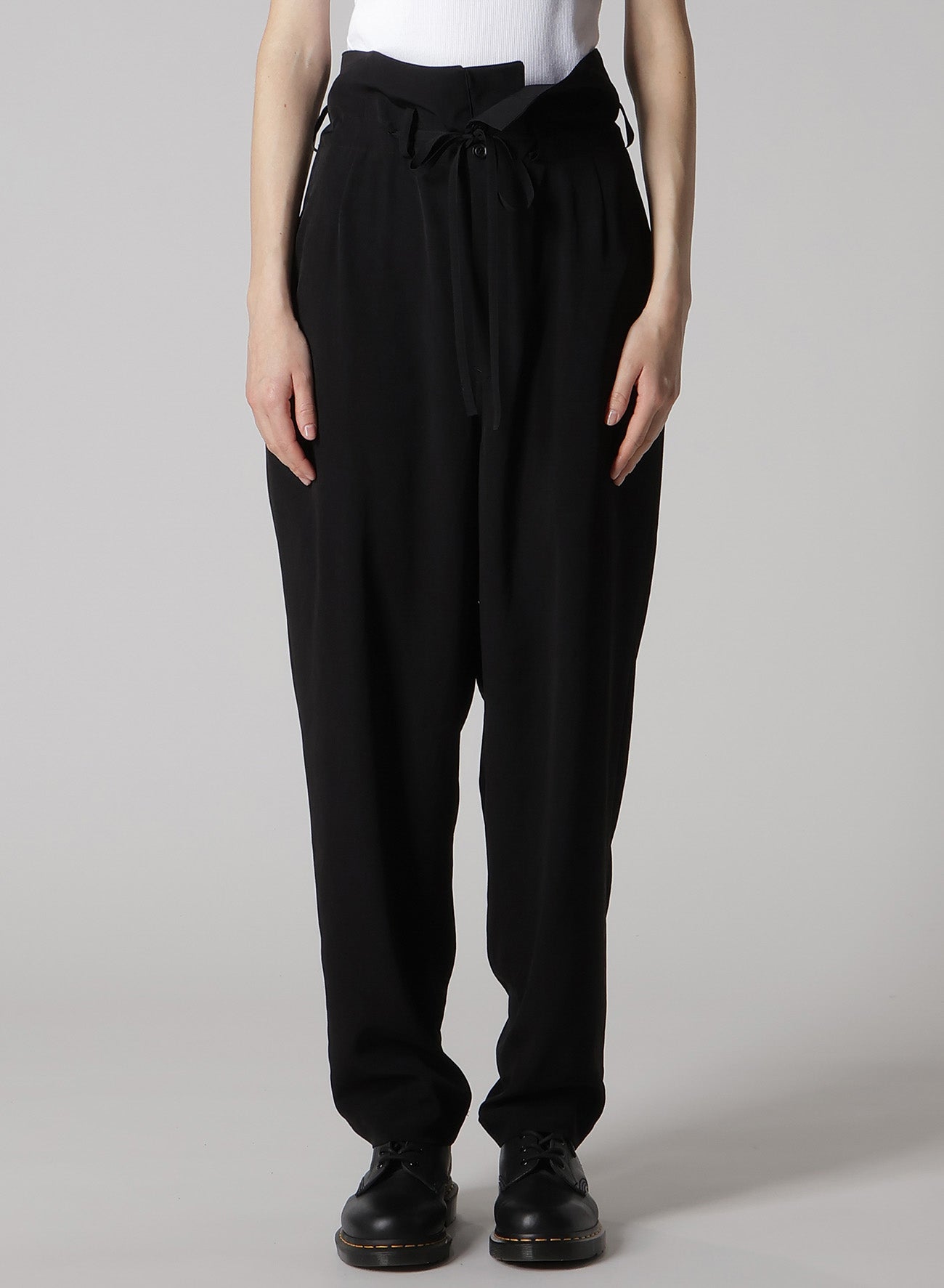 CREPE de CHINE HIGH WAIST PANTS for Women - Elegant Flowy Trousers with Comfortable Stretch Waistband | Perfect for Office Wear, Casual Outfits & Special Occasions