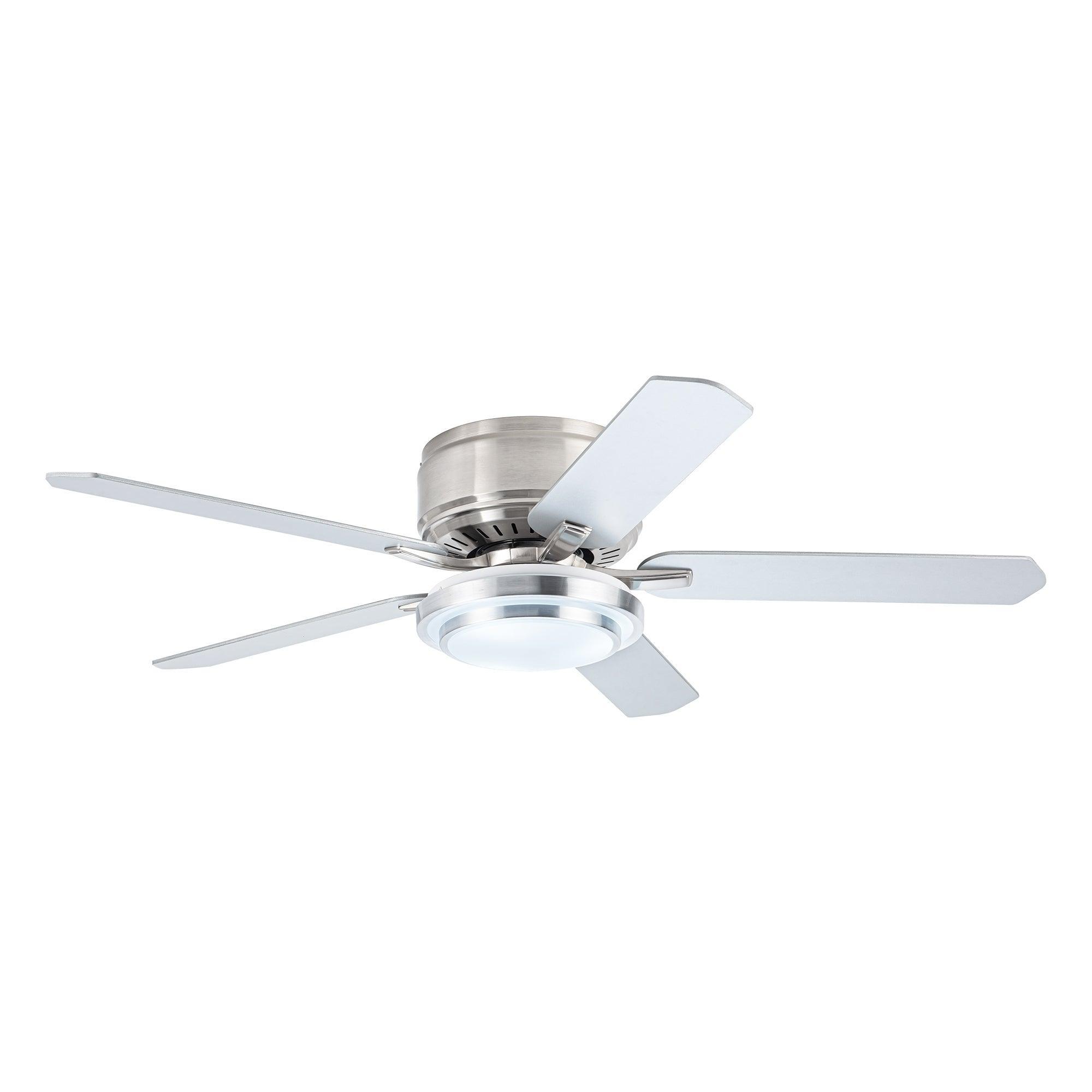 52 Vaczon 5-Blade Ceiling Fan with LED Light and Remote Control - Perfect for Living Room, Bedroom, and Office Cooling