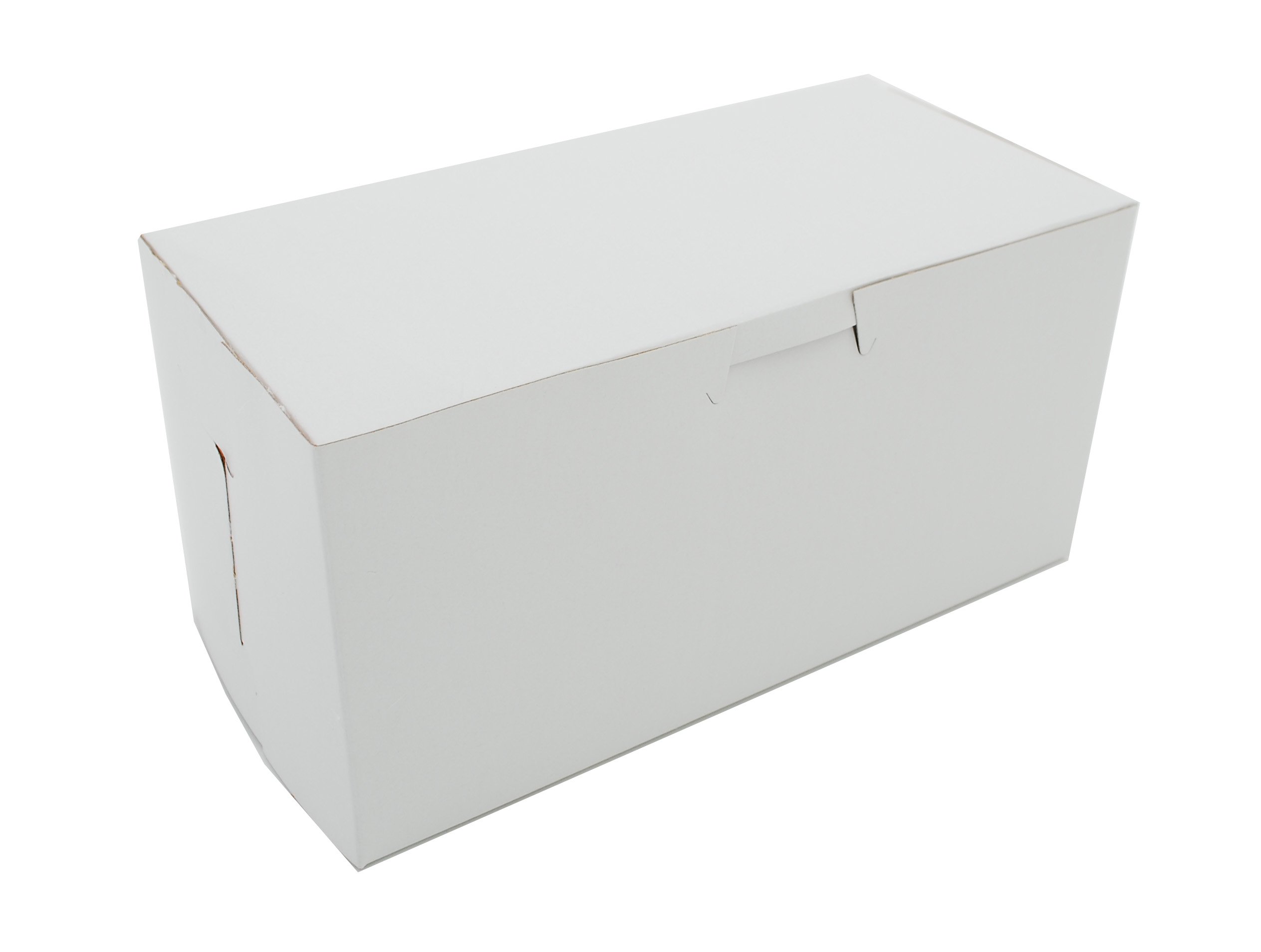 SCT White Bakery Boxes 8x4x4 Inches - 250 Pack Bulk One-Piece Paper Pastry Boxes for Cupcakes, Cookies & Donuts - Non-Window Cake Packaging for Bakeries, Cafes & Events