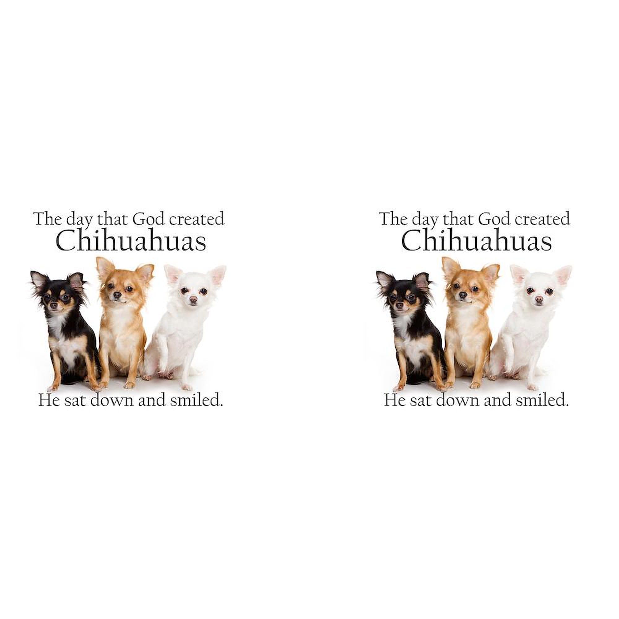 God & Chihuahuas 11 oz Ceramic Coffee Mug (325ml) - Funny Dog Lover Gift for Tea & Hot Drinks - Perfect for Home, Office & Gifts