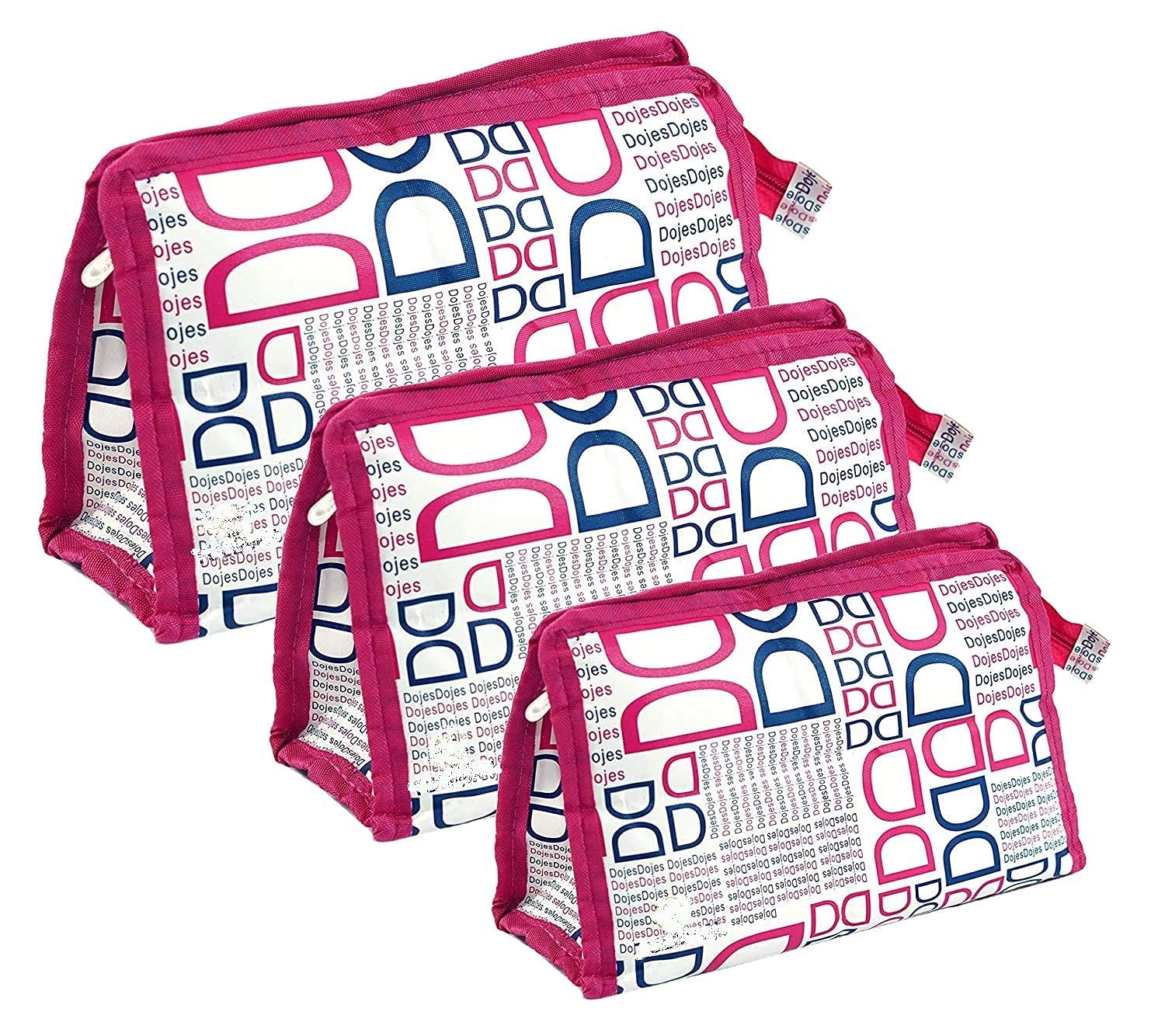 PRISMAXIC Waterproof Cosmetic Bag for Travel - Large Toiletry Pouch & Shaving Kit Organizer for Men & Women (Pink) - Perfect for Airplane Carry-on, Gym Essentials & Makeup Storage