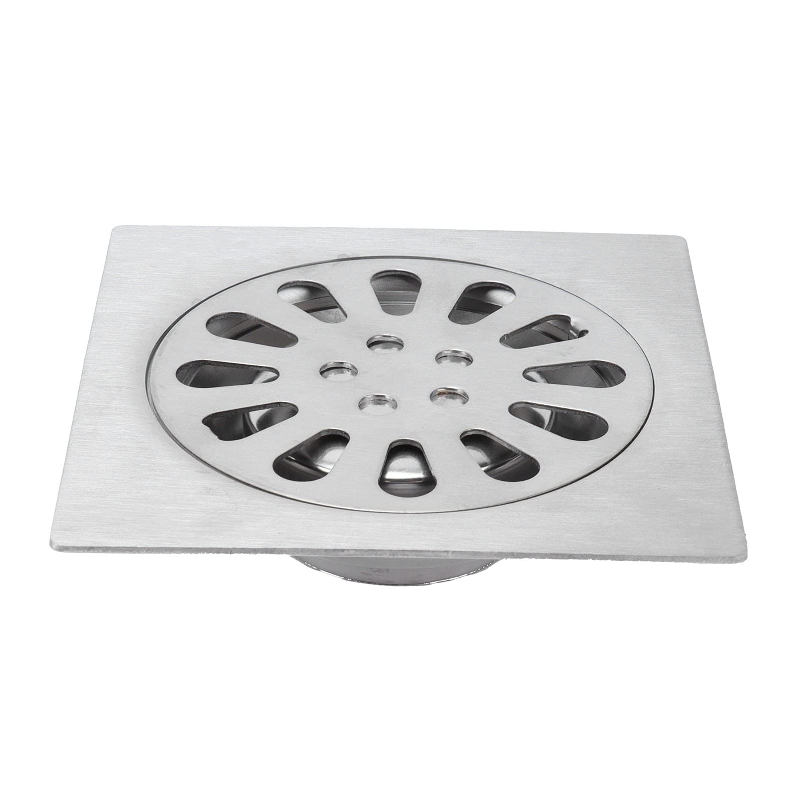 10x10cm Square Floor Drain Kit - Stainless Steel Shower & Bathroom Drainage System for Bath, Kitchen, Sewer - Easy Installation & Anti-Odor Design (Perfect for Wet Rooms, Showers, Laundry Areas)
