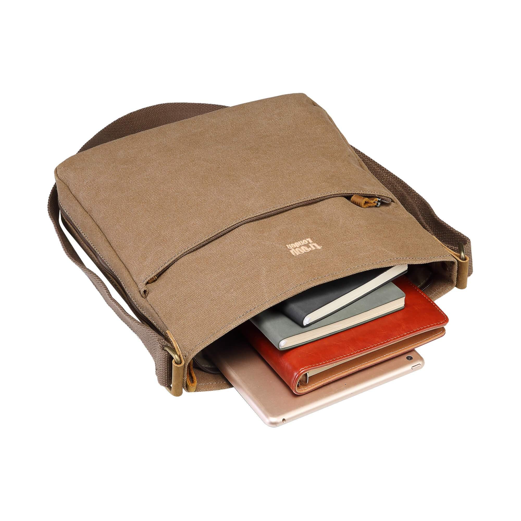 TRP0236 Troop London Classic Canvas Crossbody Bag - Stylish & Durable for Travel, Work & Everyday Use