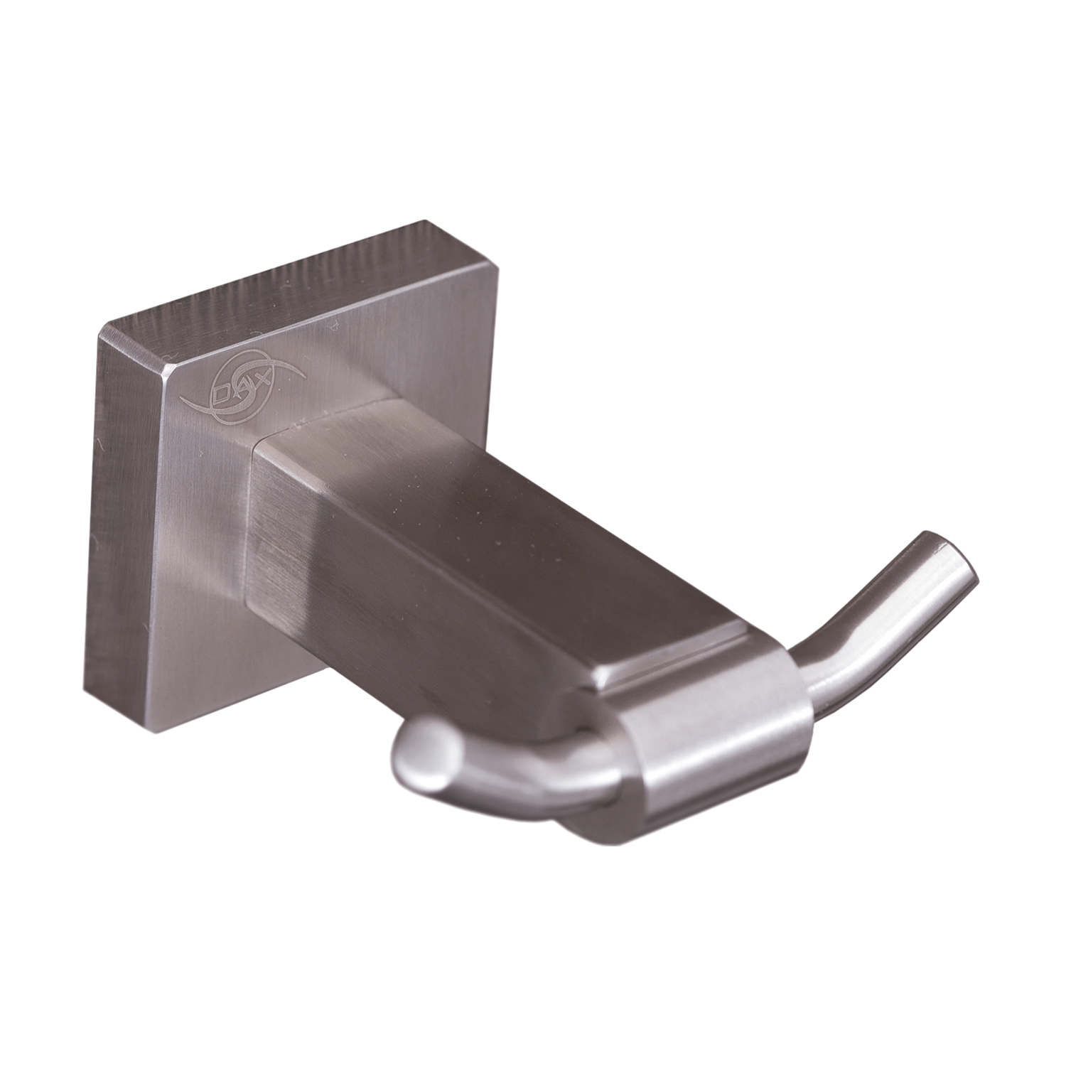 Stainless Steel Double Bathroom Hook Wall Mount - Satin Finish 3 x 2 13/16 x 1 5/8 Inches (DAX G0110 S) - Perfect for Towels, Robes & Accessories in Bathroom, Spa or Gym