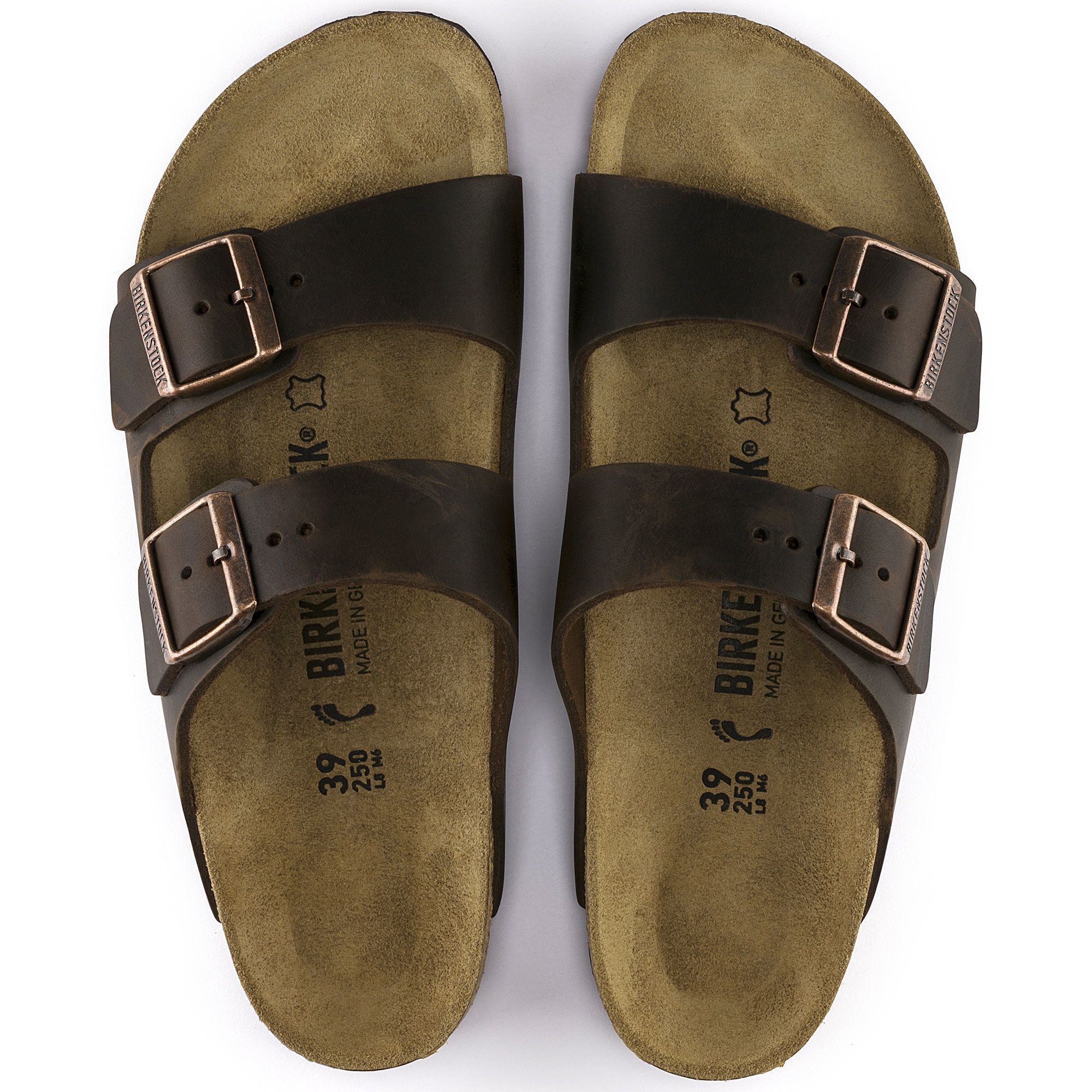 Birkenstock Arizona Habana Oiled Leather Sandals - Unisex Comfort Footwear for Men & Women | Perfect for Casual Wear, Beach & Summer Outfits