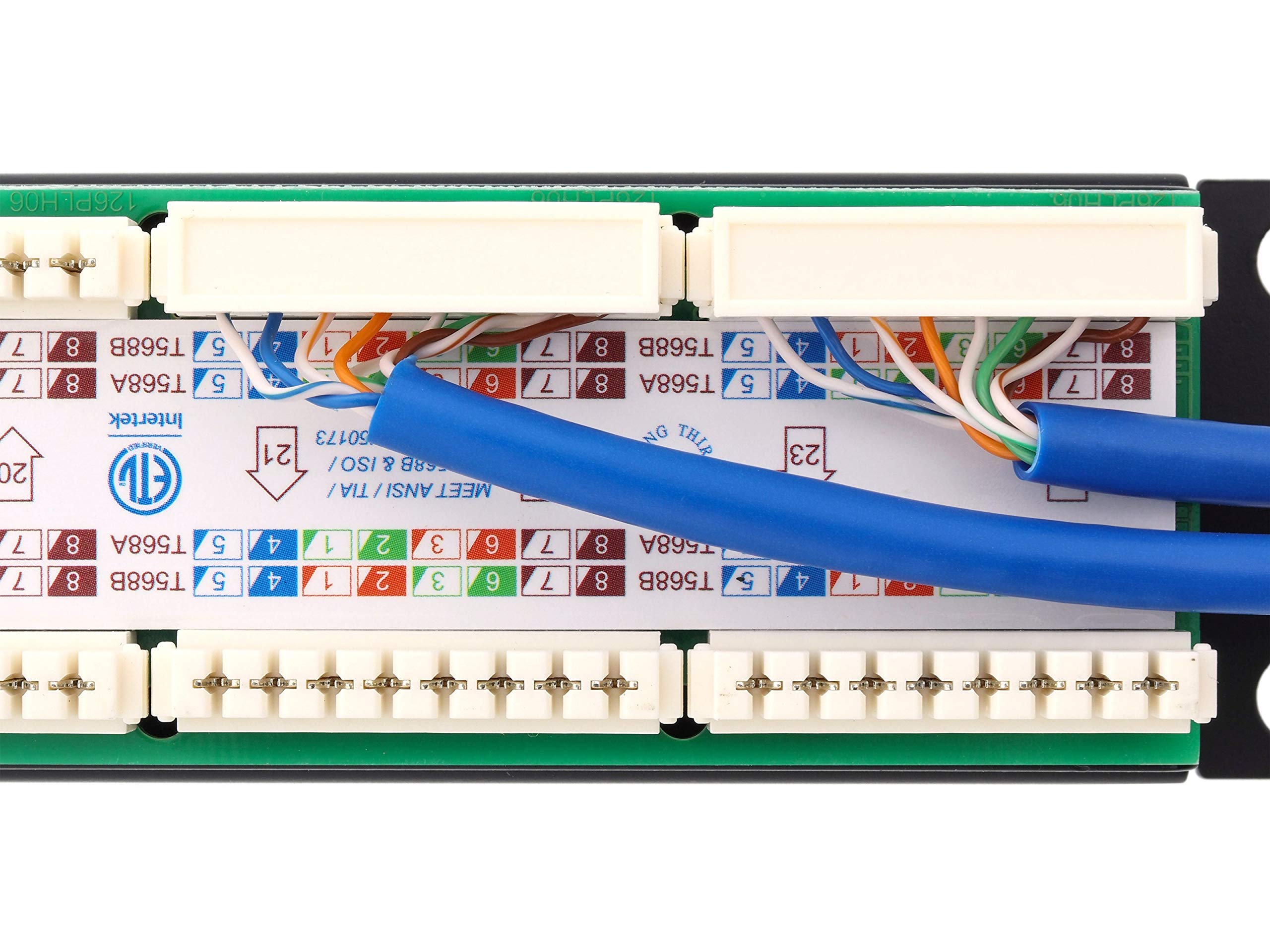 Networx 2U 48 Port Cat6 Patch Panel - 19-Inch Rack Mount RJ45 Ethernet Patch Panel for Gigabit & 10G Network Switch - Ideal for Data Centers, Server Rooms & Office Network Installations