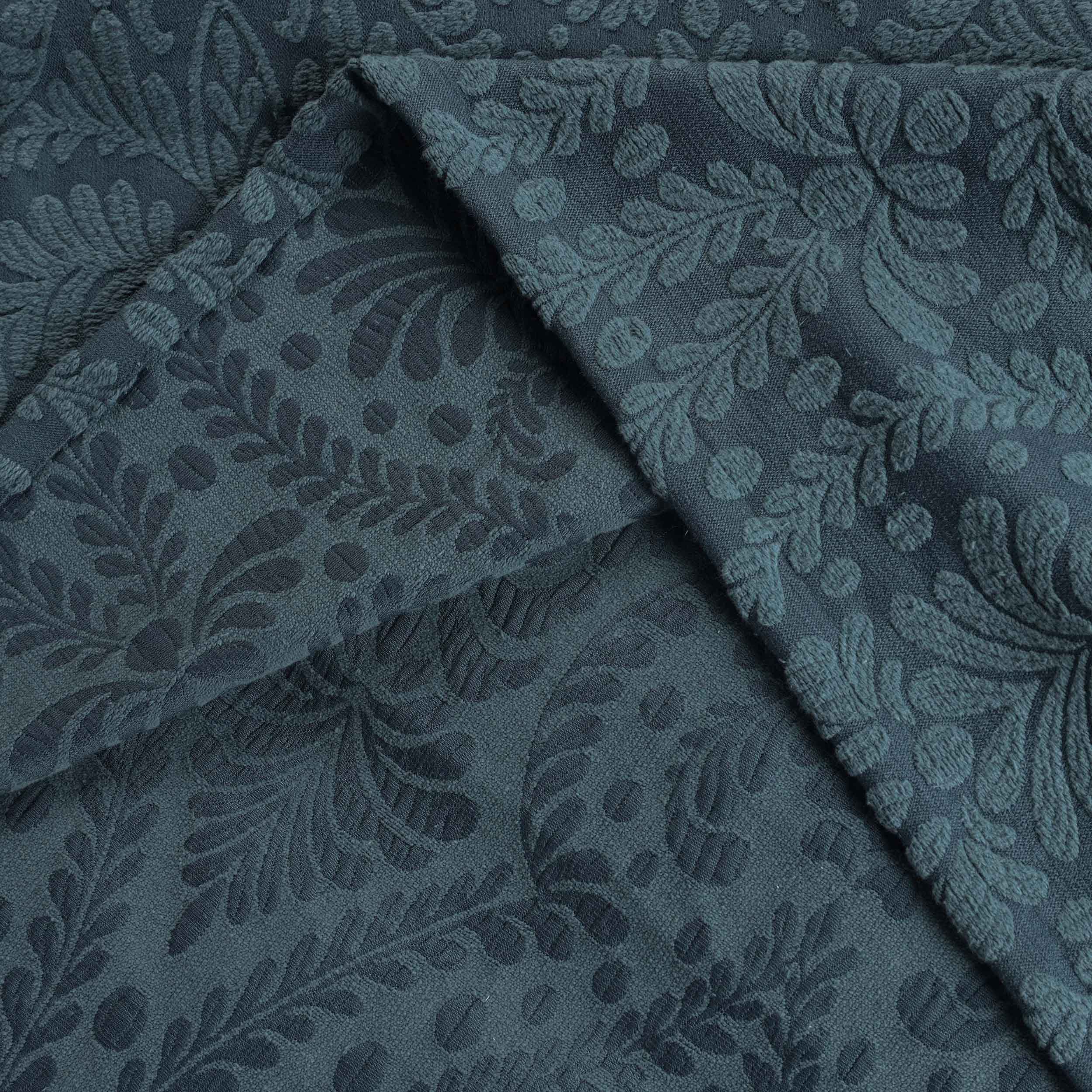 Soft Aspen Cotton Blend Jacquard Woven Floral Bedspread Set with Scalloped Edges - Queen Size Luxury Bedding for Master Bedroom & Guest Room Decor
