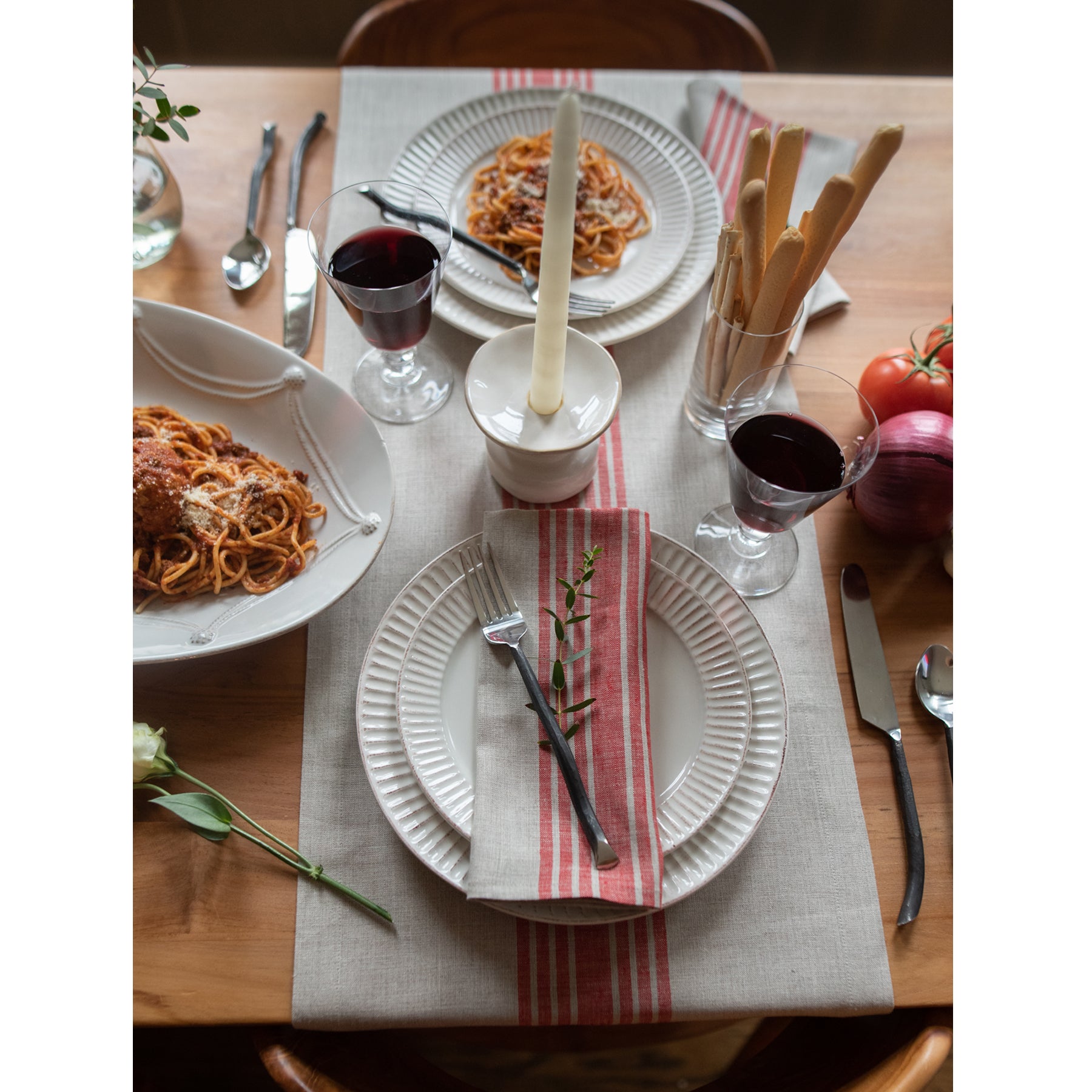 Farmhouse Style Placemats Set of 4 - Rustic Cotton Table Mats for Dining Room, Kitchen & Holiday Decor - Perfect for Thanksgiving, Christmas & Everyday Use