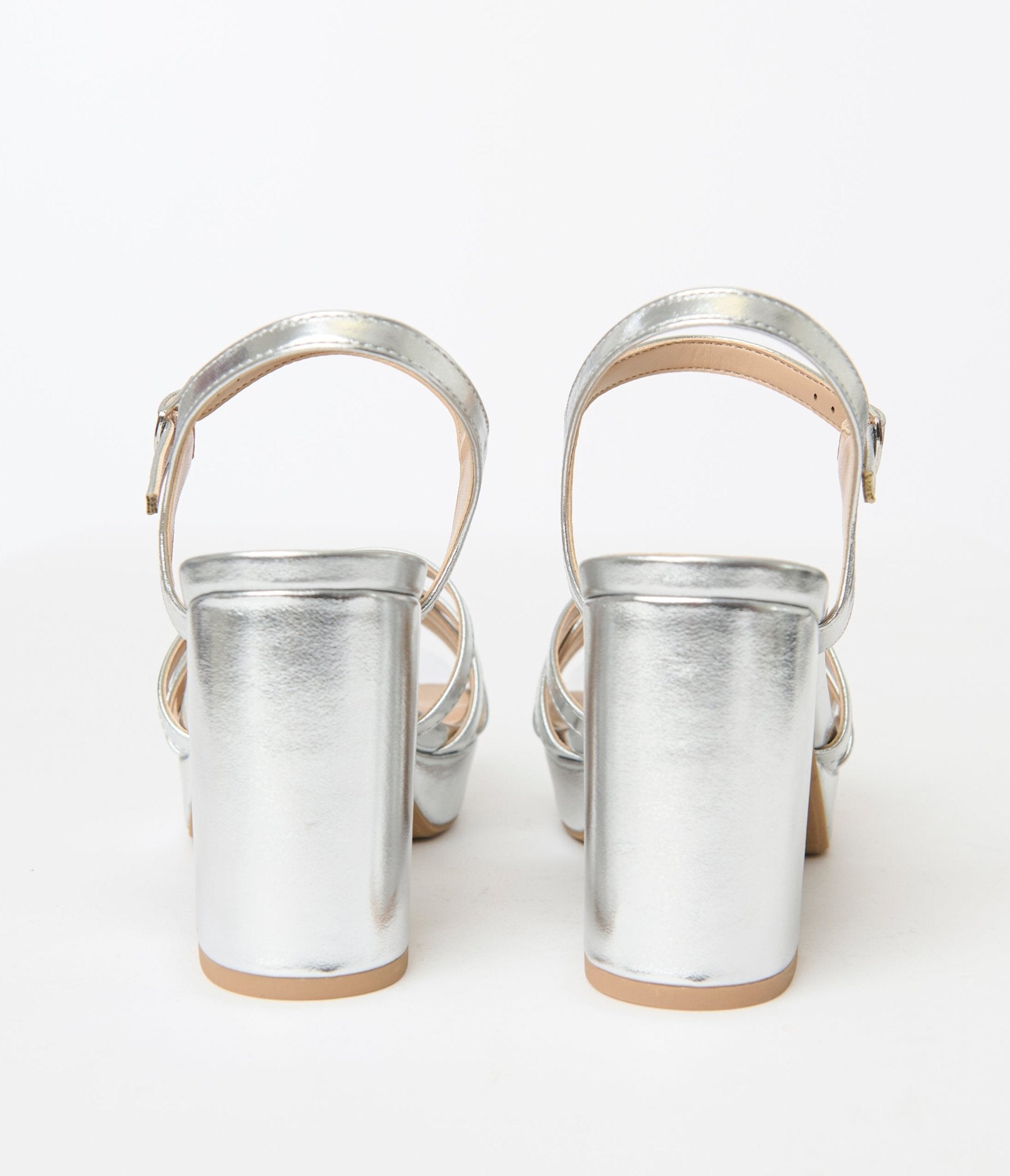 Stylish Silver Metallic Leatherette High Heels for Women - Perfect for Evening Parties, Weddings & Special Occasions