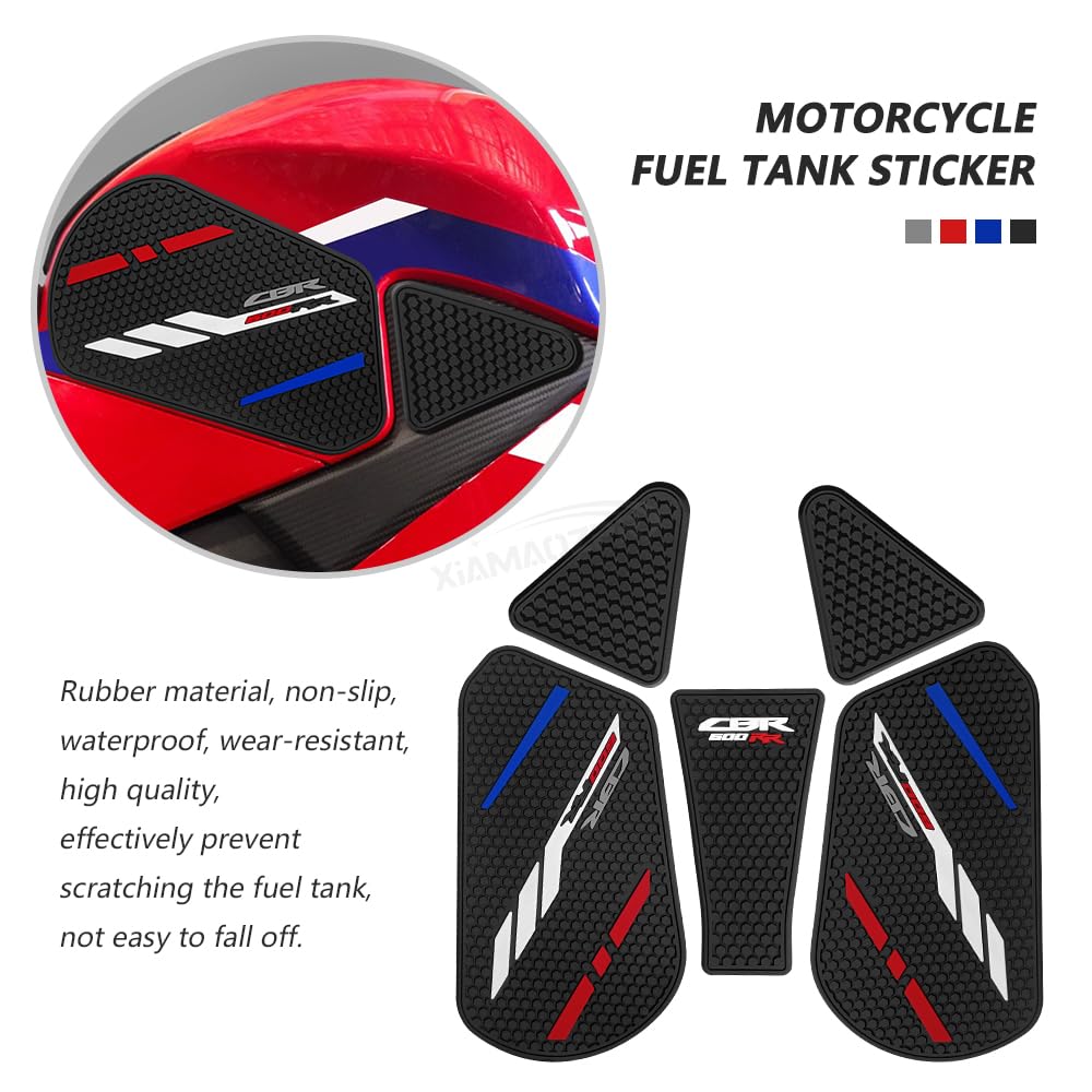 **2024 CBR600RR Motorcycle Tank Pad - Non-Slip Fuel Tank & Knee Grip Pad for Honda CBR 600RR (2020-2024) | Durable Motorcycle Accessories for Enhanced Riding Comfort & Safety**    *(Perfect for long rides, track days, and daily commuting to improve grip and protect your fuel tank from scratches.)*