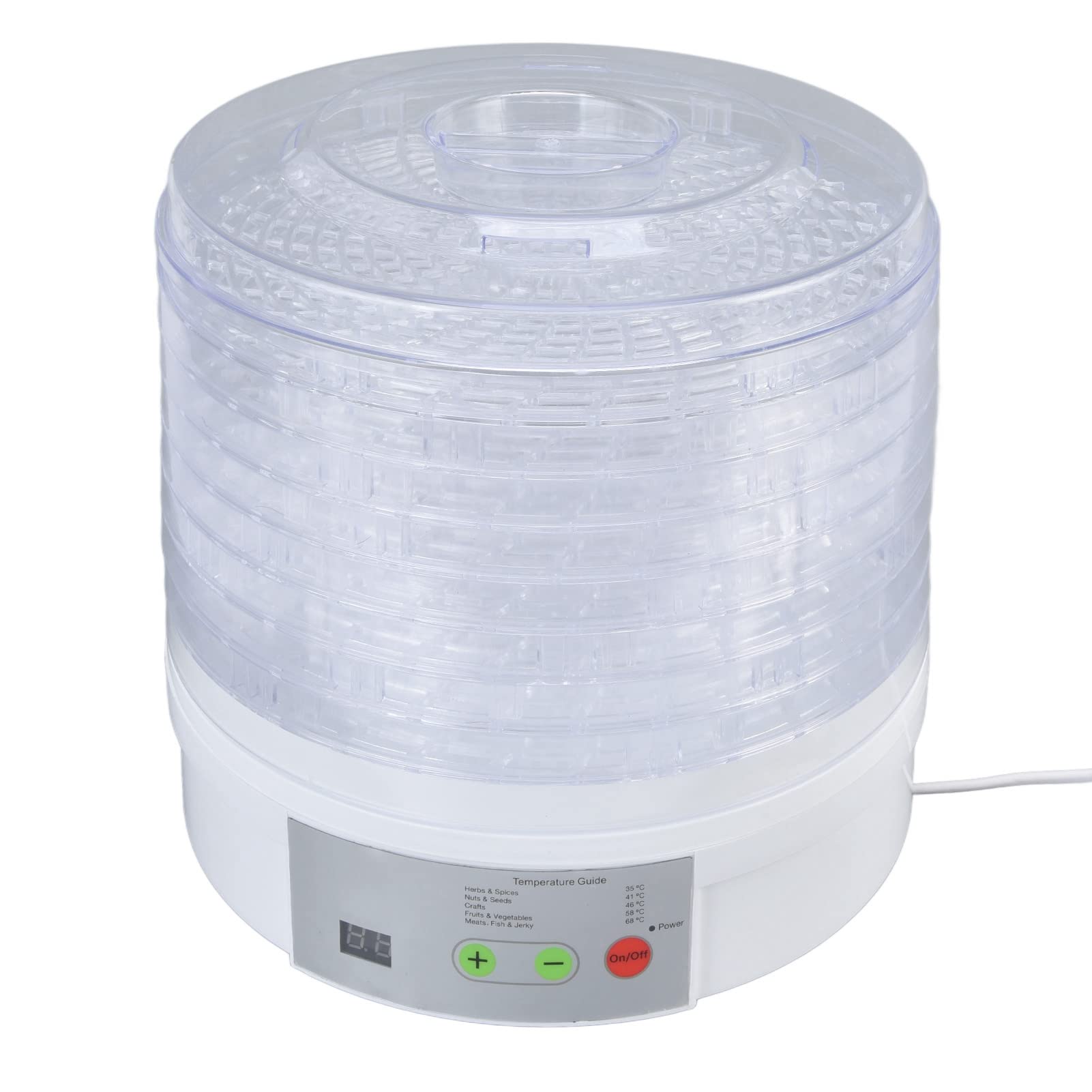 350W 8-Tray Food Dehydrator Machine for Vegetables, Fruits & Herbs - Removable Trays for Easy Cleaning - Perfect for Healthy Snacks, Camping & Meal Prep